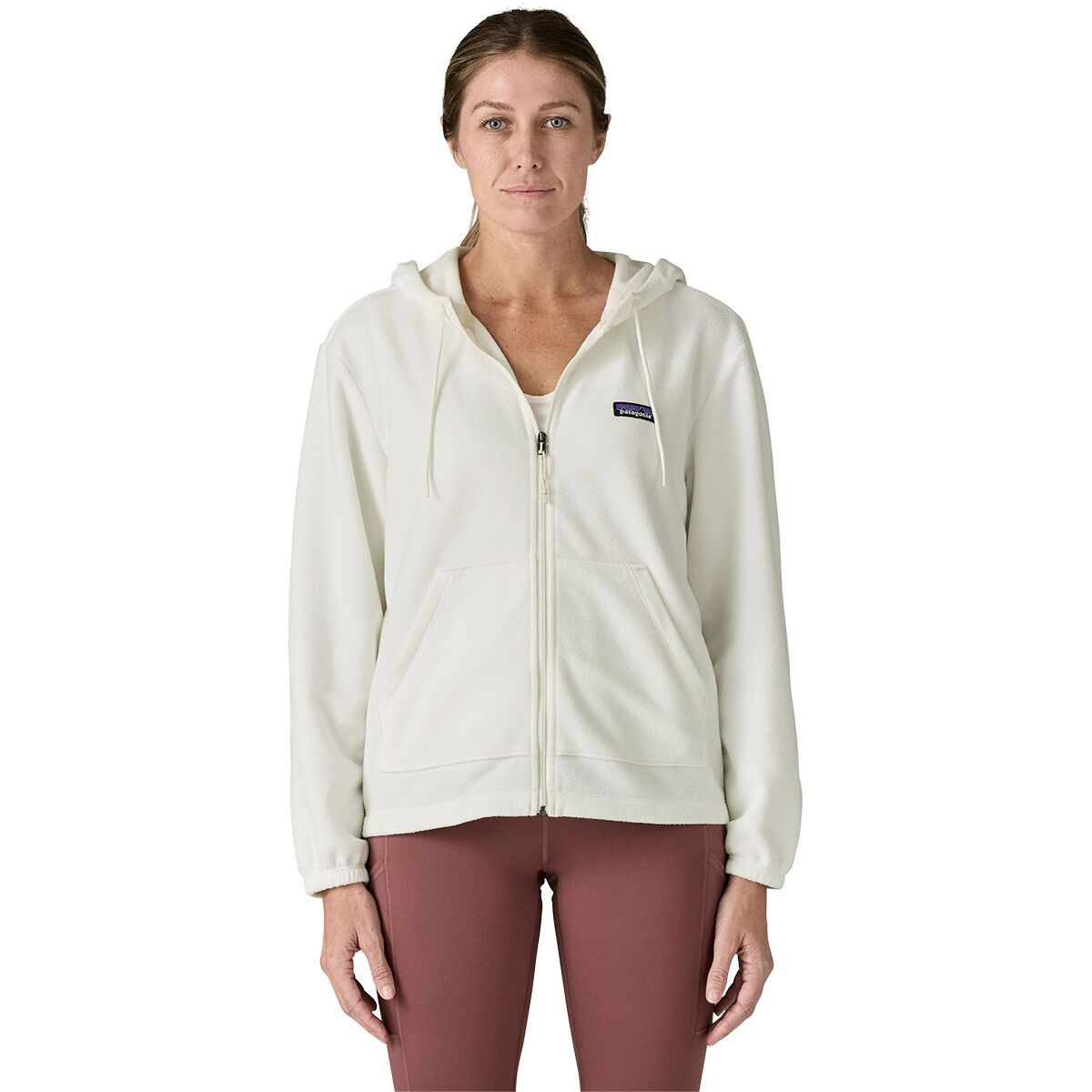 Image of Patagonia Micro D Fleece Hoodie - Women's Birch White, M