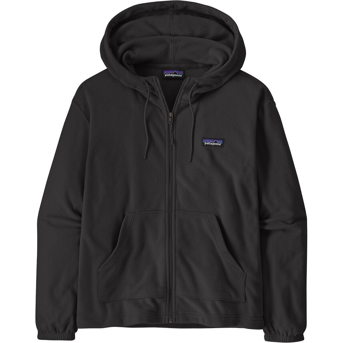 Image of Patagonia Micro D Fleece Hoodie - Women's Black, M