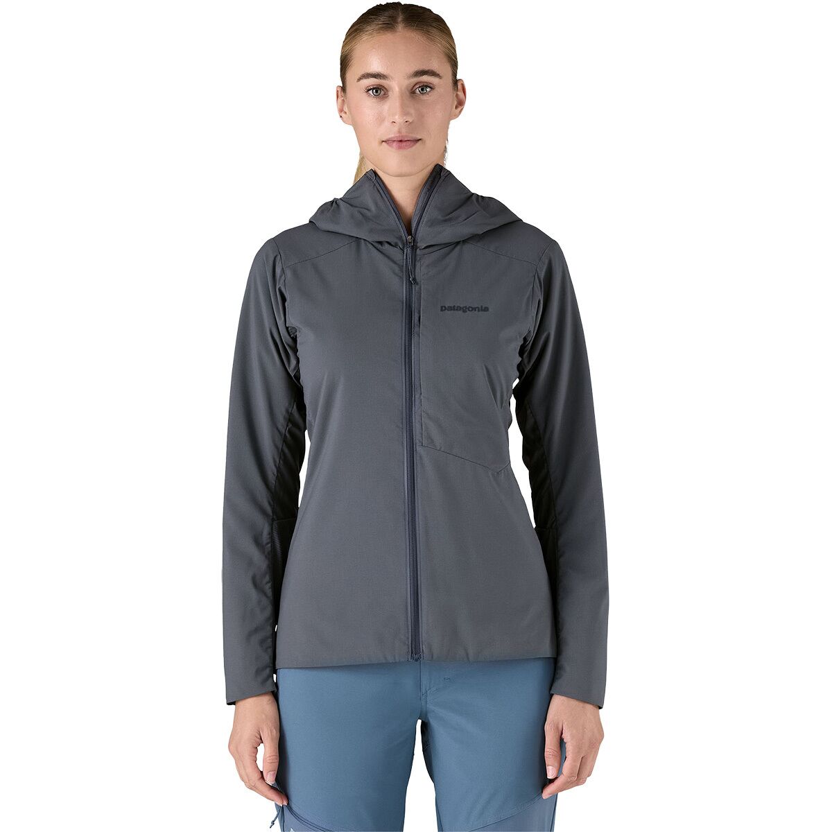 Image of Patagonia Nano-Air Ultralight Full-Zip Hoodie - Women's Smolder Blue, XL