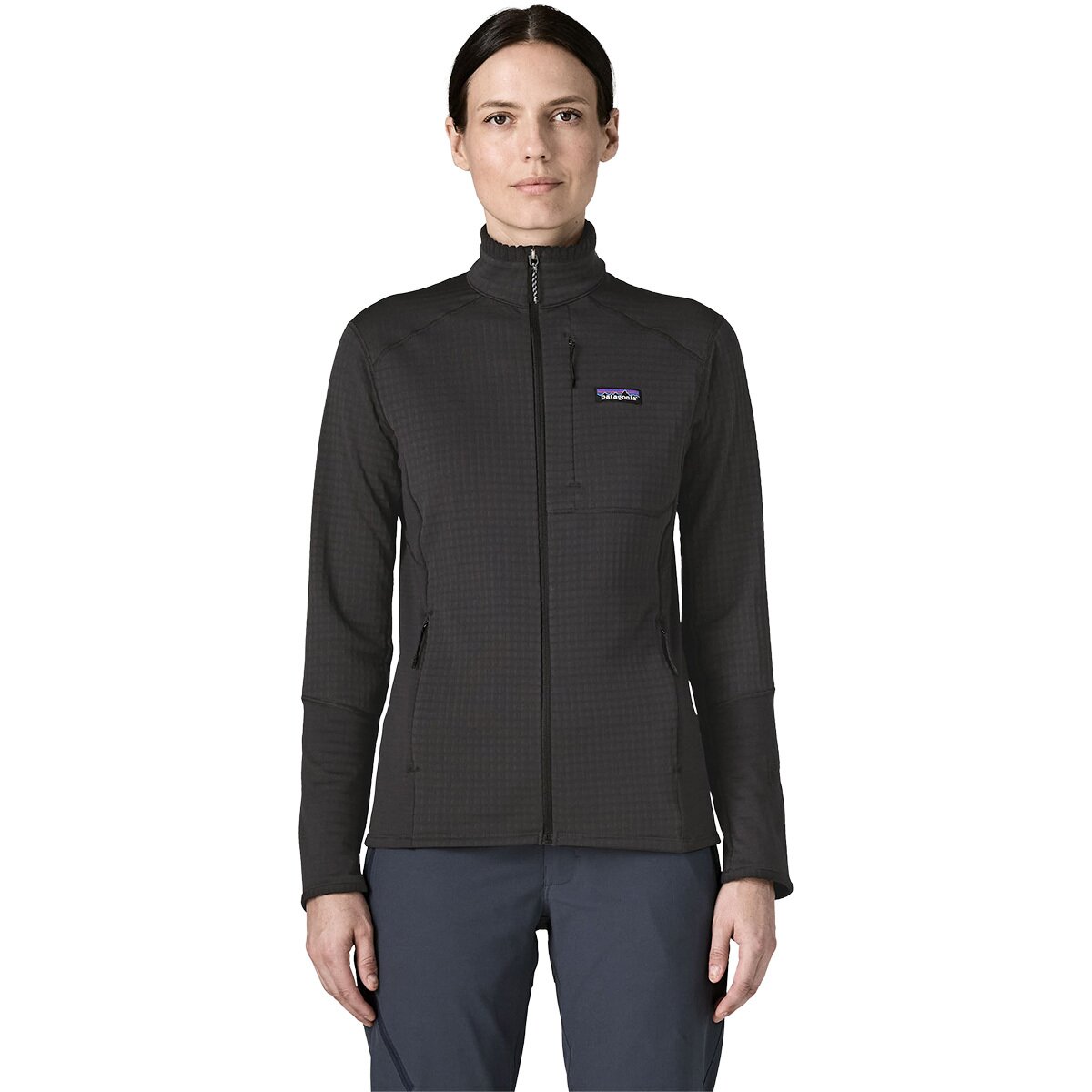 Image of Patagonia R1 Jacket - Women's Black w/Black, S