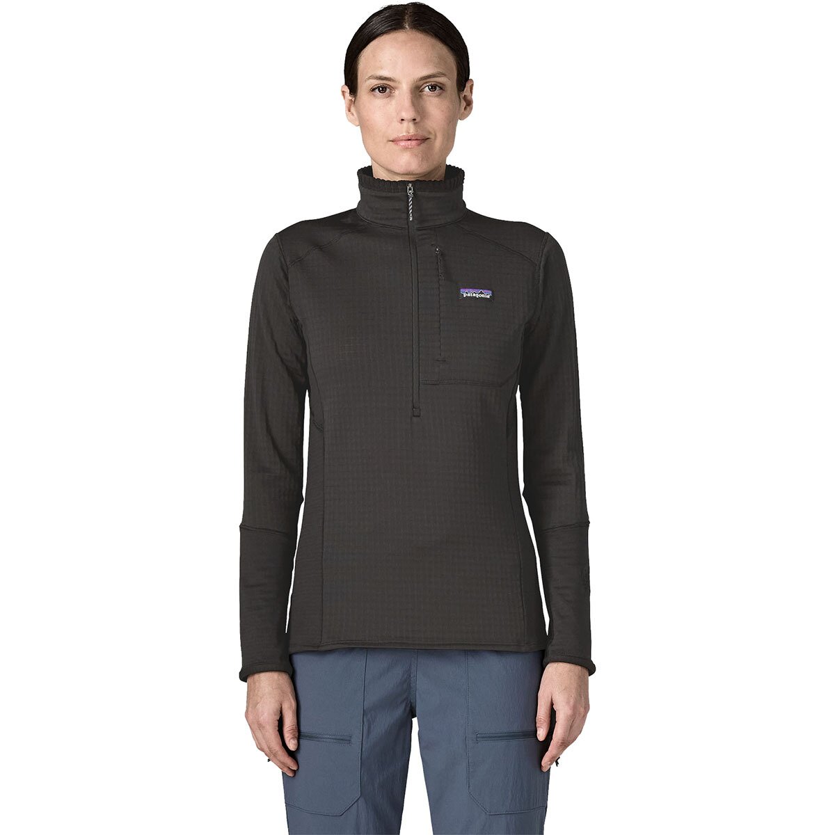 Image of Patagonia R1 Pullover - Women's Black w/Black, L