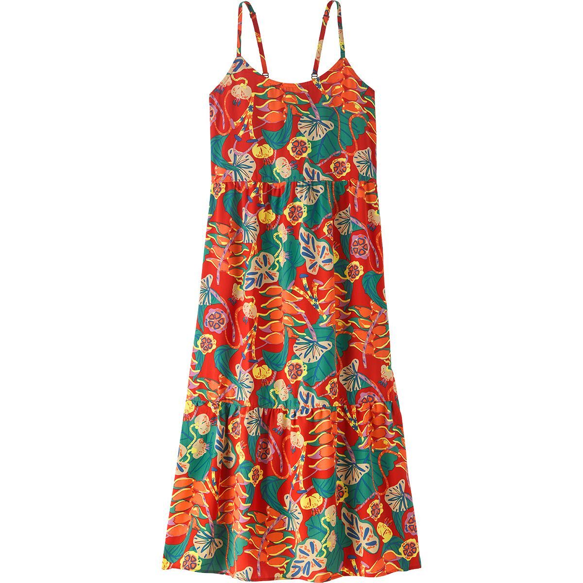 Image of Patagonia Tidal Threads Dress - Women's Tropiclimb/Hot Ember, L