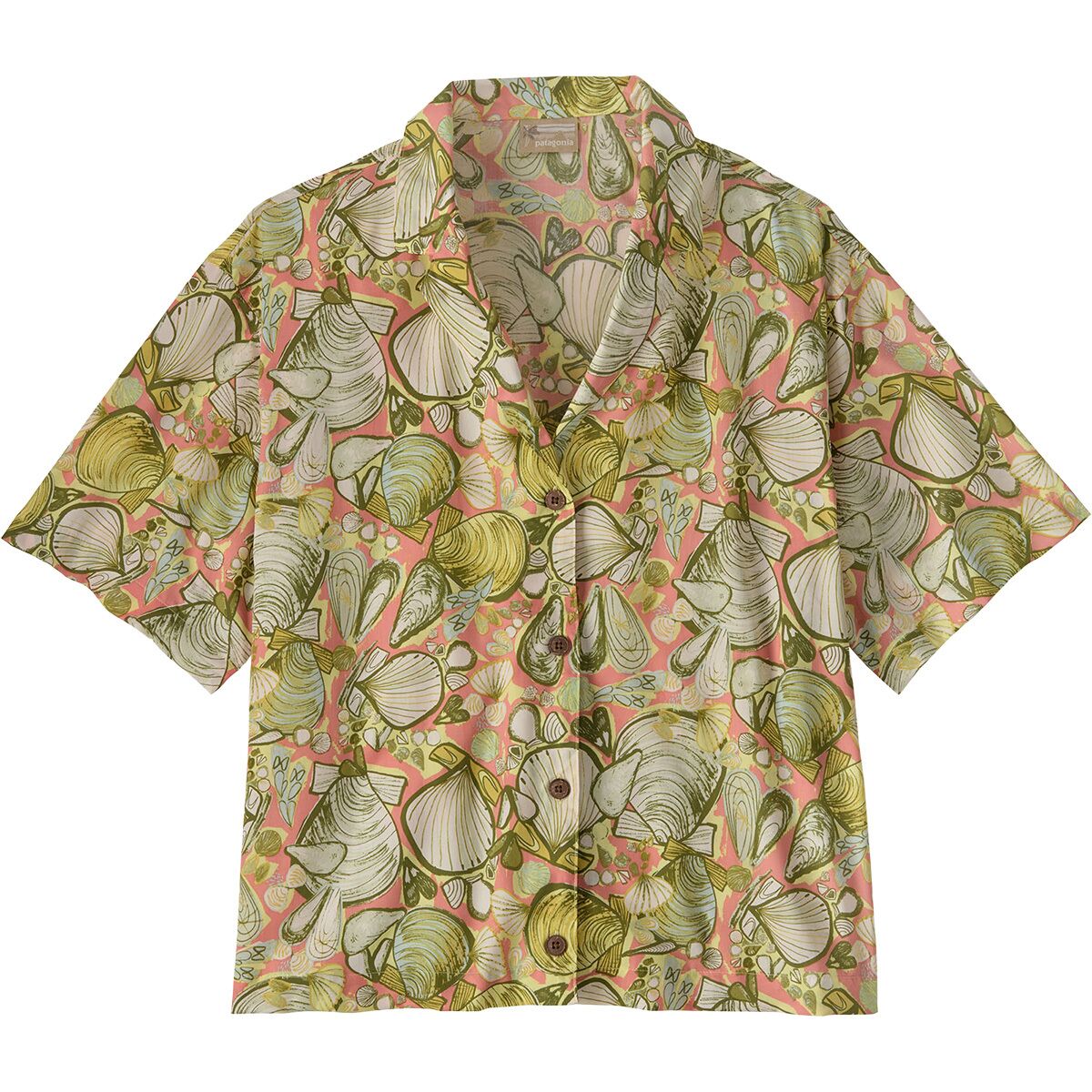 Image of Patagonia Tidal Threads Shirt - Women's Shelly Shelly/Mellow Melon, M