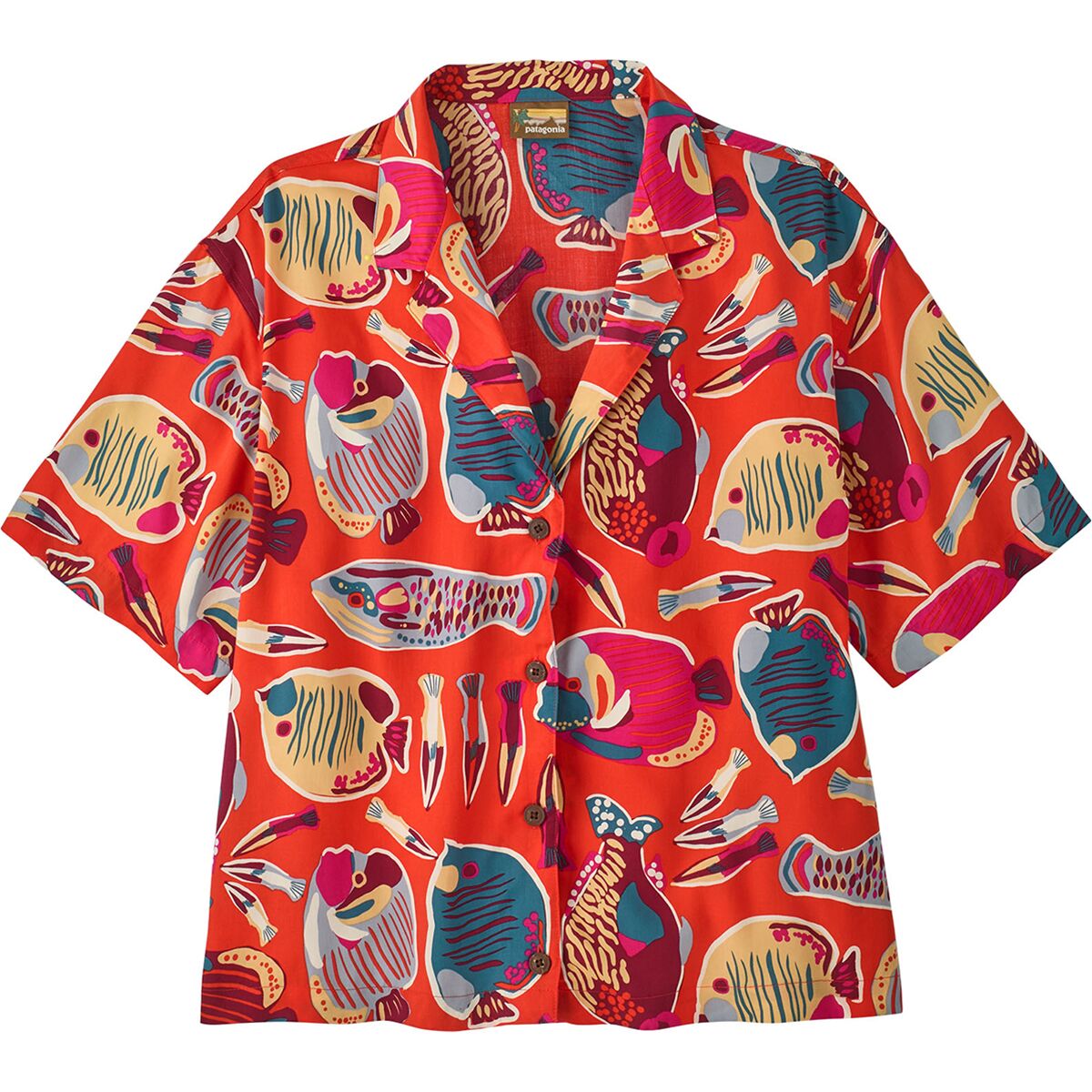 Patagonia Patagonia Tidal Threads Shirt - Women's Wrasse: Pollinator Orange, S