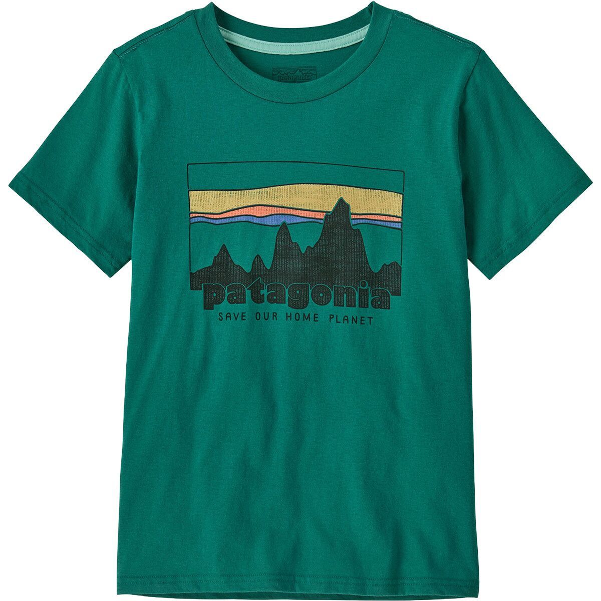 Image of Patagonia 73 Skyline T-Shirt - Kids' Gem Green, L