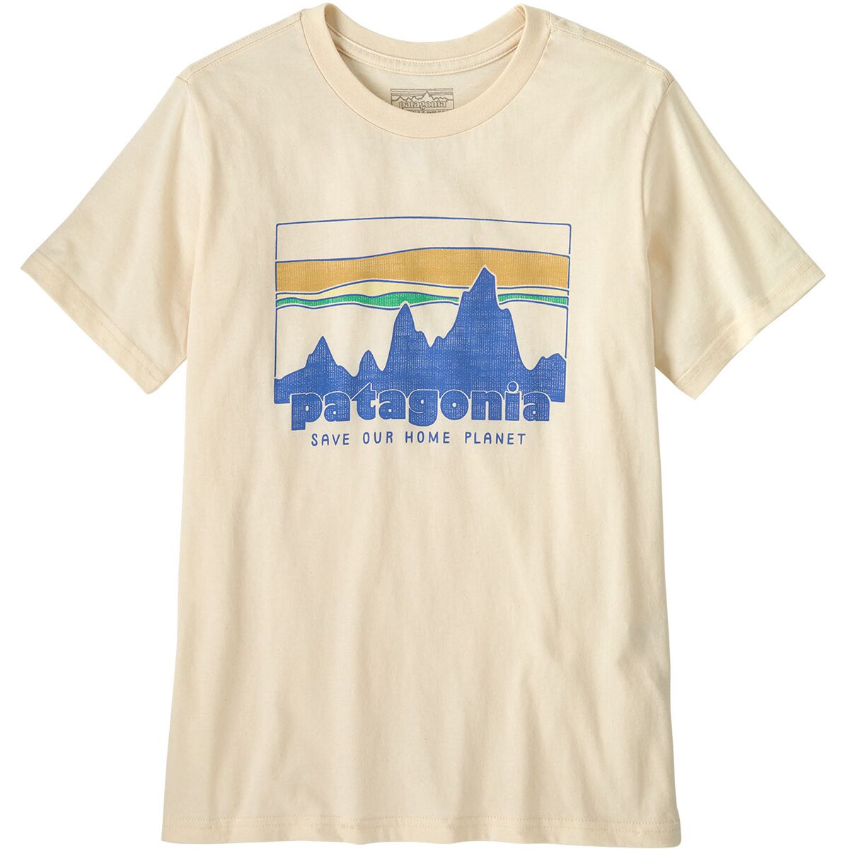 Image of Patagonia 73 Skyline T-Shirt - Kids' Undyed Natural, XS