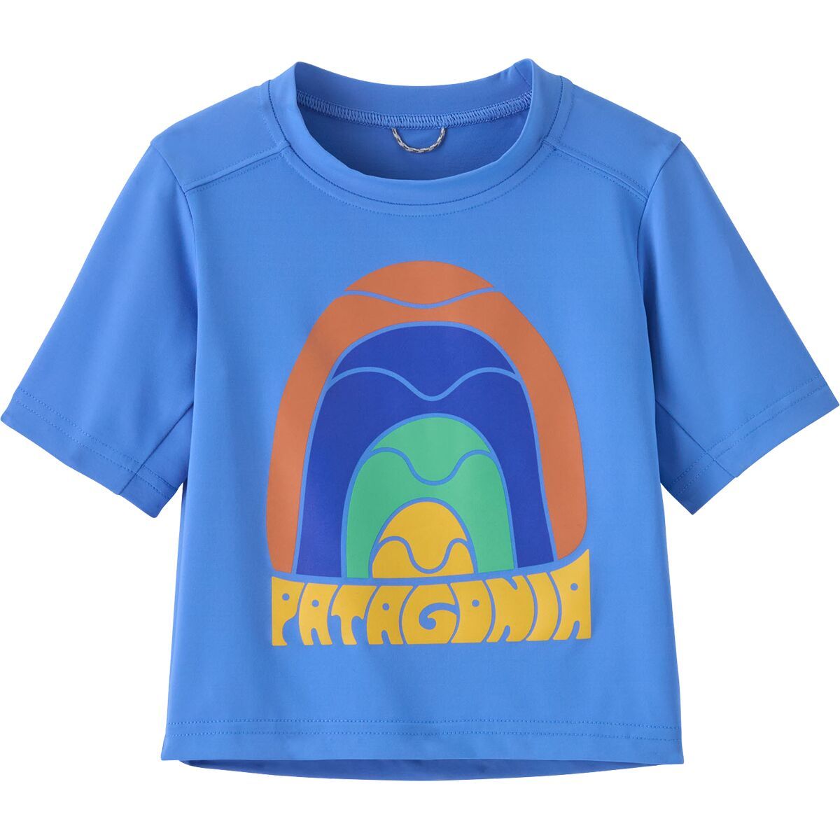 Patagonia Baby Capilene Silkweight T-Shirt - Infants Rainbow Wave: Abundant Blue, 6M
