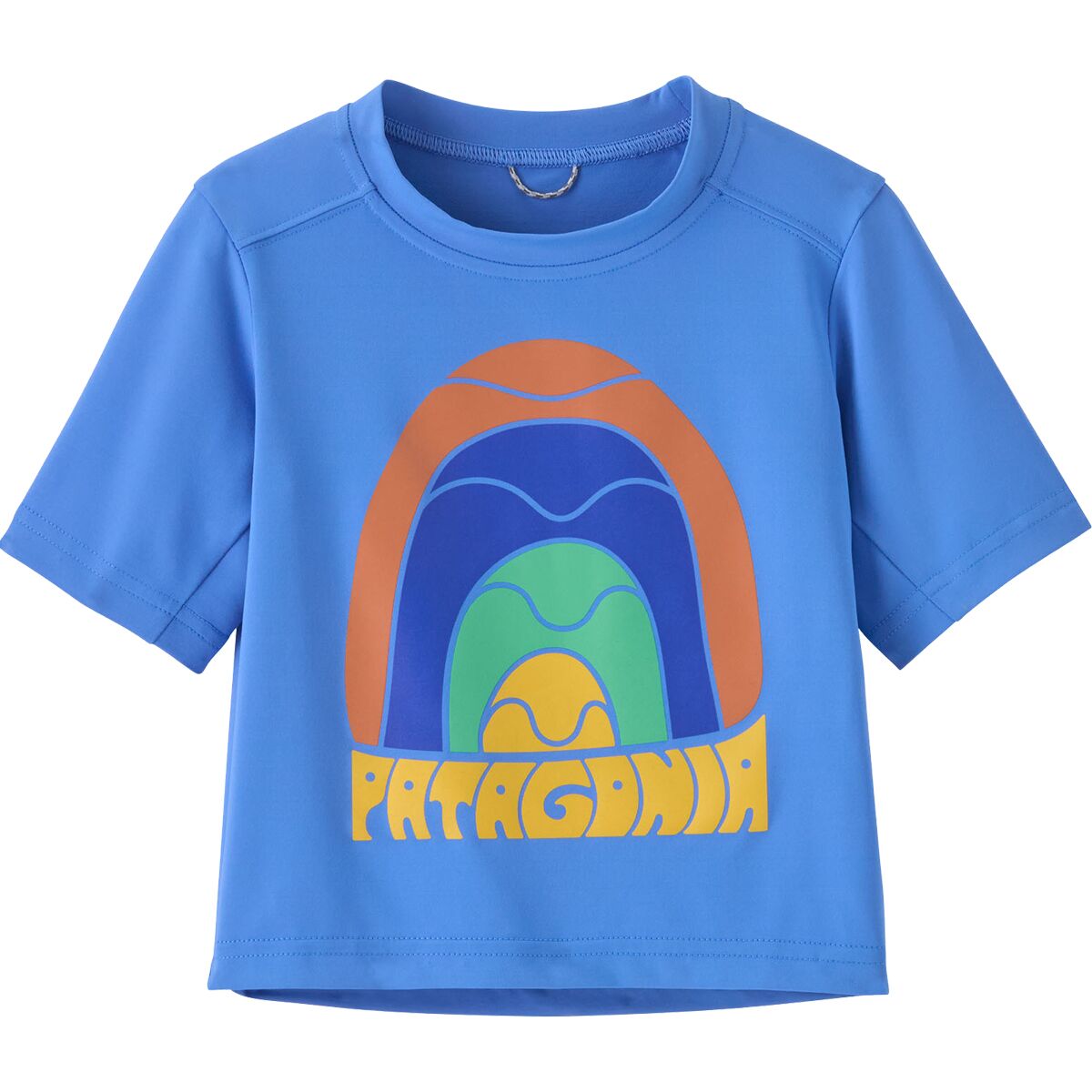 Patagonia Patagonia Baby Capilene Silkweight T-Shirt - Toddlers' Rainbow Wave: Abundant Blue, 4T
