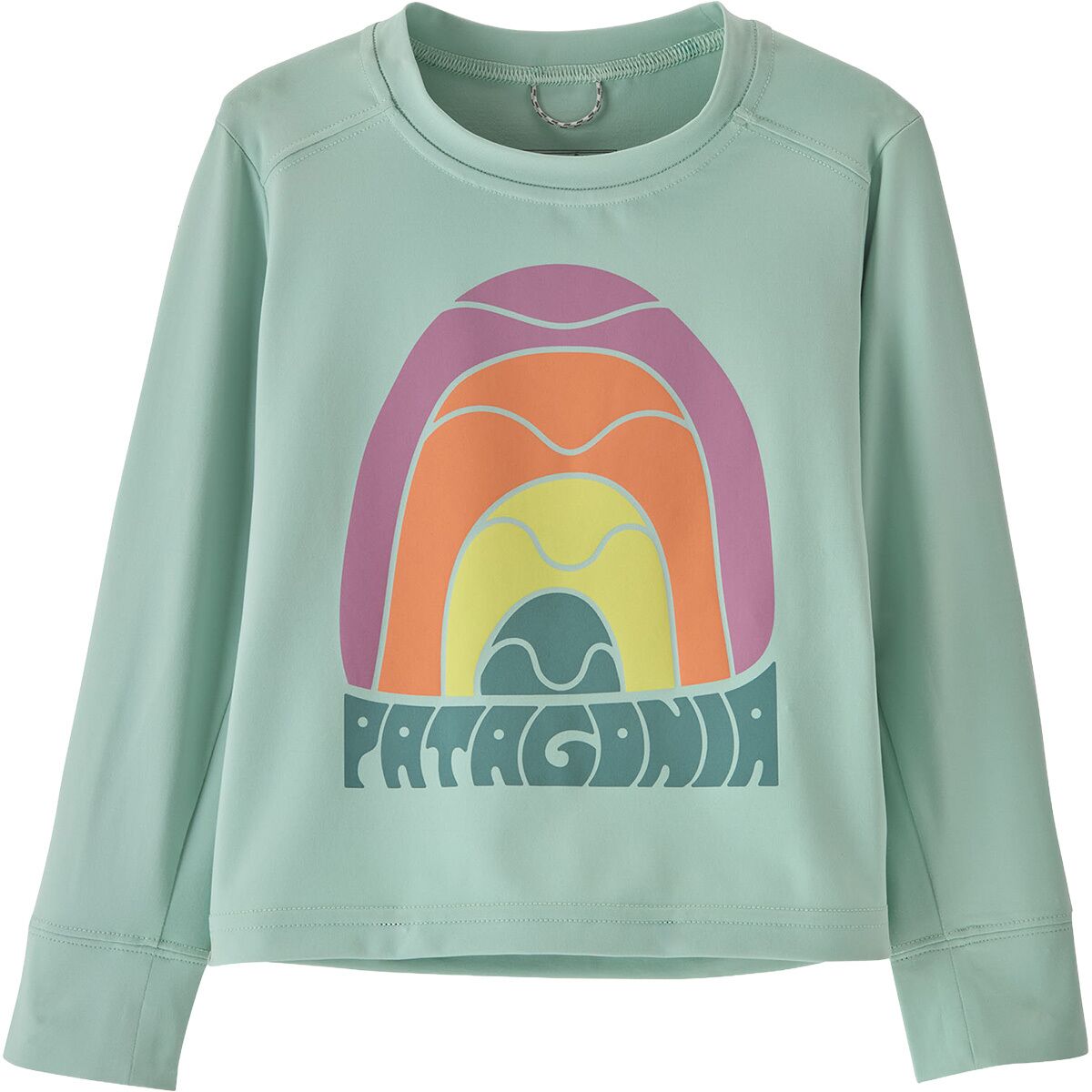 Image of Patagonia Baby Long-Sleeve Capilene Silkweight T-Shirt - Infants' Rainbow Wave: Thin Ice, 6M