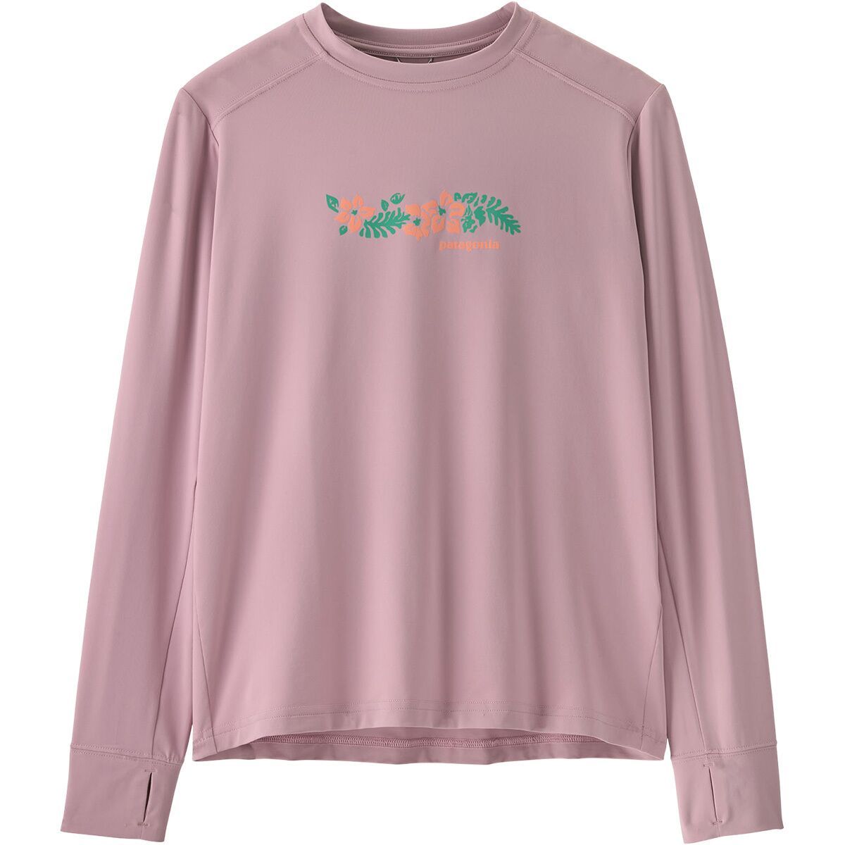 Image of Patagonia Capilene Silkweight Long-Sleeve T-Shirt - Kids' Friend Lei: Quiet Violet, XXL