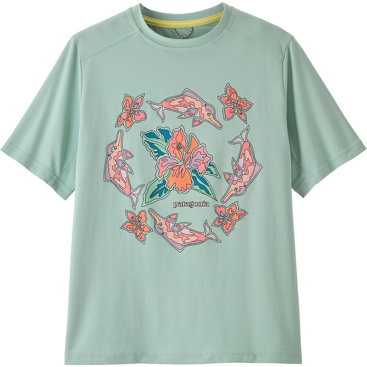 Image of Patagonia Capilene Silkweight T-Shirt - Kids' Riverbloom: Thin Ice, XS