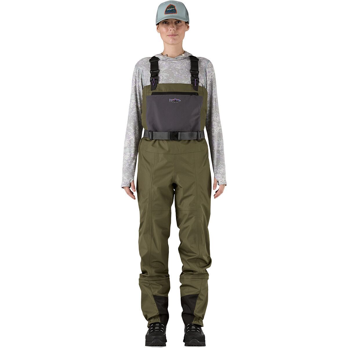 Image of Patagonia Swiftcurrent Traverse Waders - Women's Basin Green, MLM