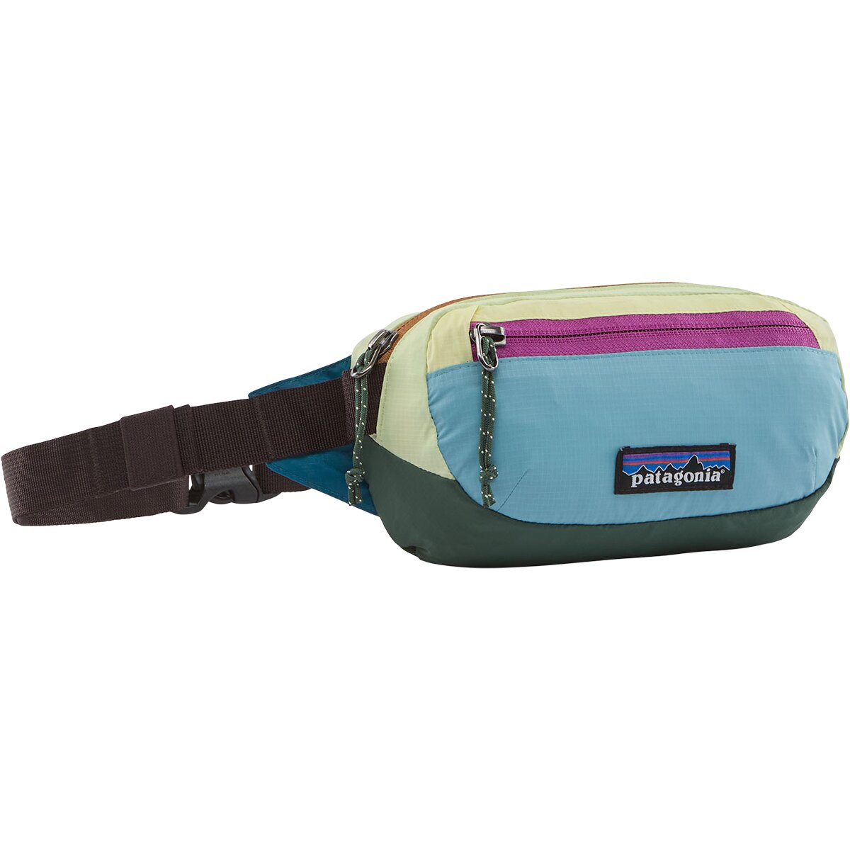 Image of Patagonia Terravia Mini Hip Pack Patchwork: Snowmelt Blue, One Size