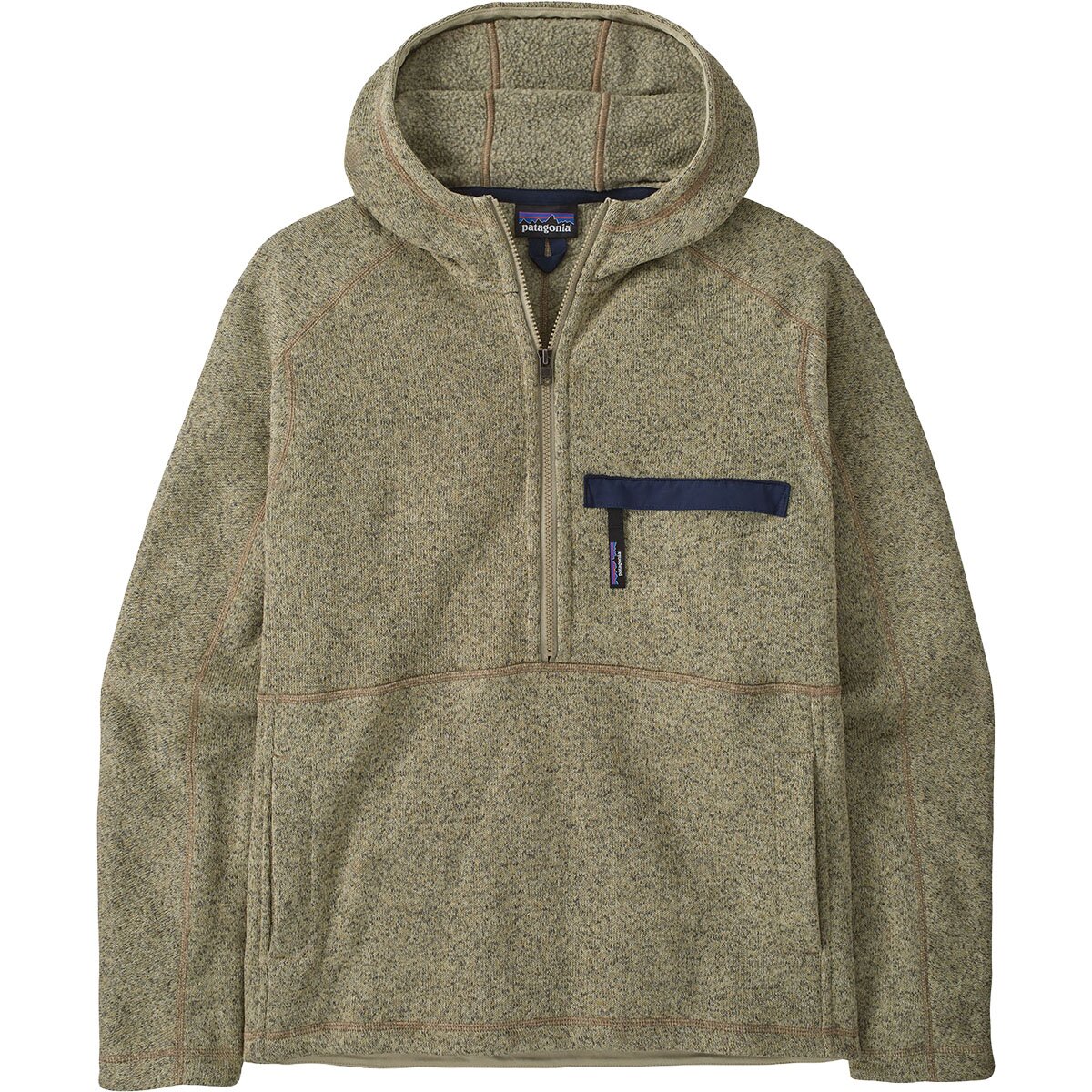 Image of Patagonia Better Sweater 1/2-Zip Pullover - Men's Weathered Stone, M