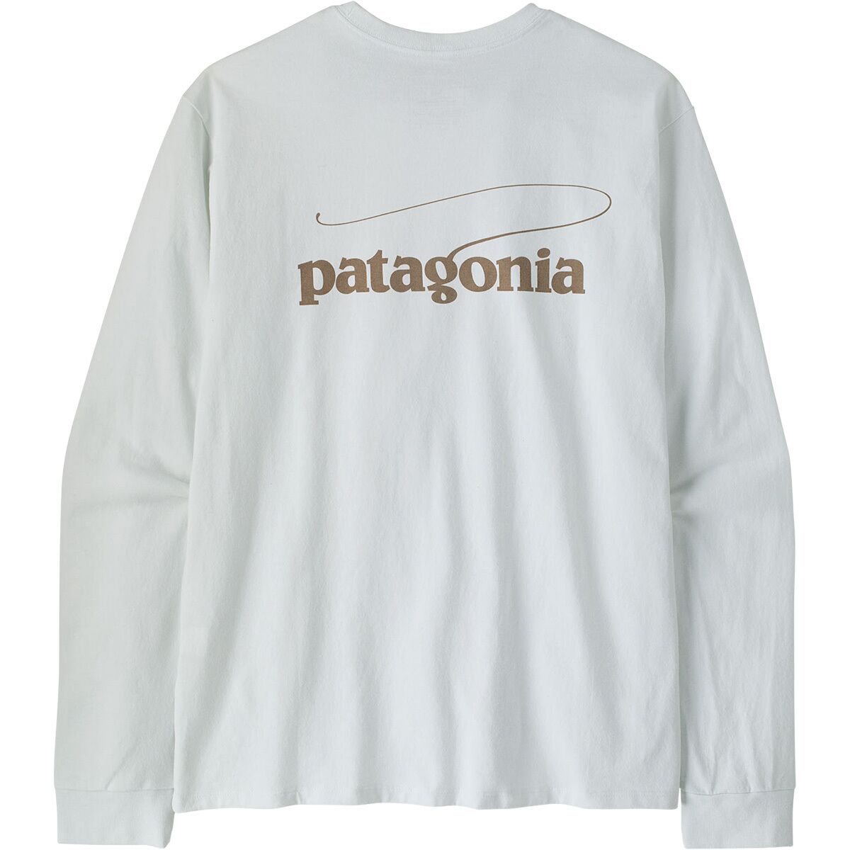 Image of Patagonia Casting Logo Long-Sleeve Responsibili-Tee - Men's Fiber White, XL