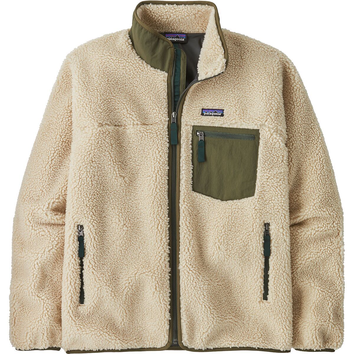 Patagonia Classic Retro-X Jacket - Men's Dark Natural/Basin Green, S