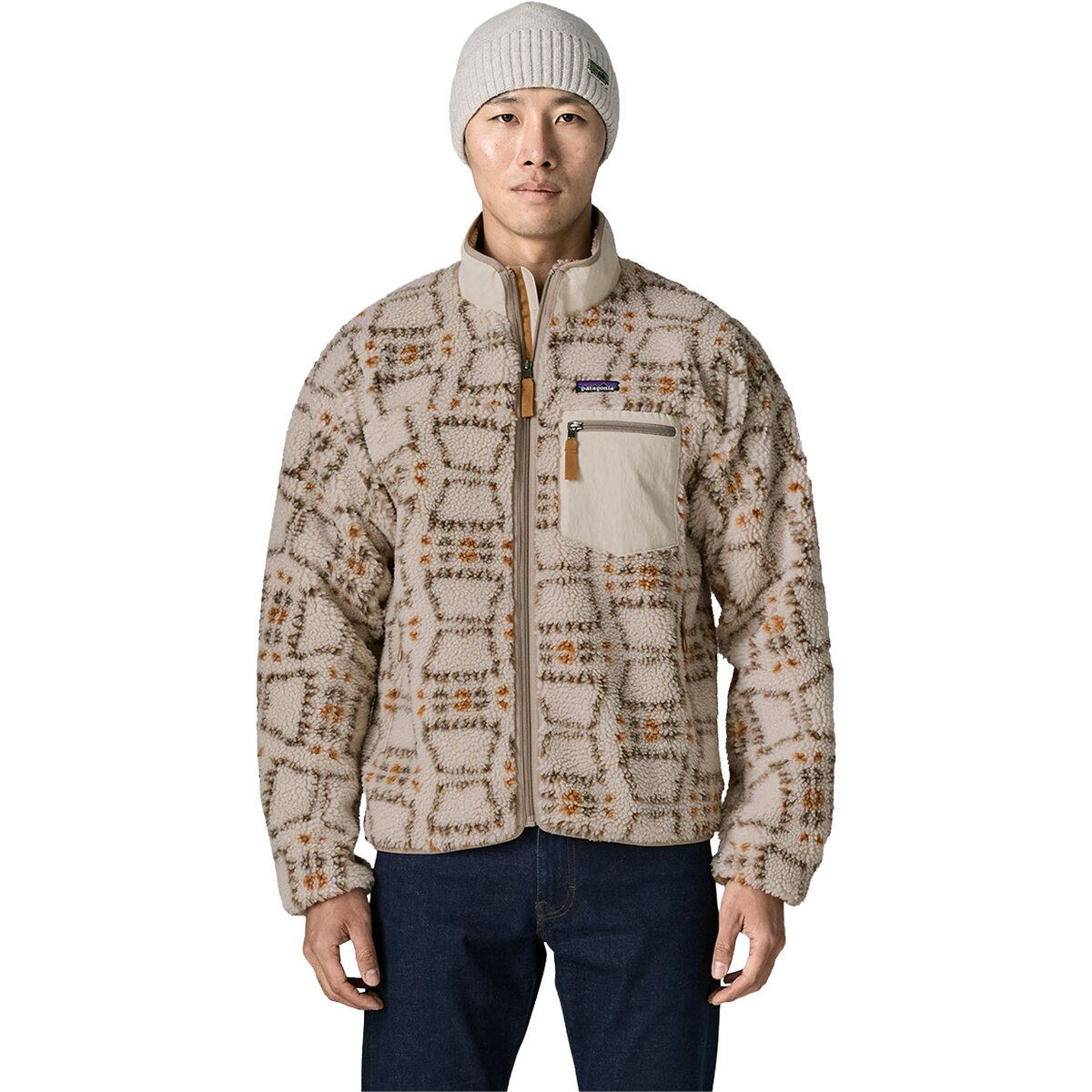 Image of Patagonia Classic Retro-X Jacket - Men's Snowshoe Hare/Natural, XL