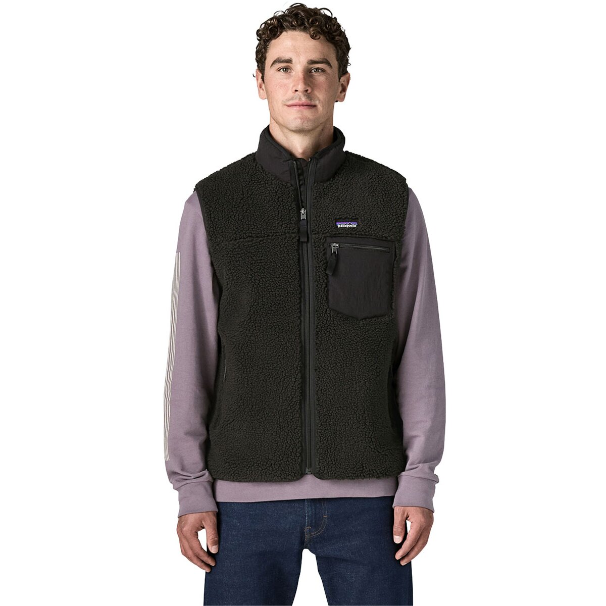 Image of Patagonia Classic Retro-X Vest - Men's Black w/Black, L