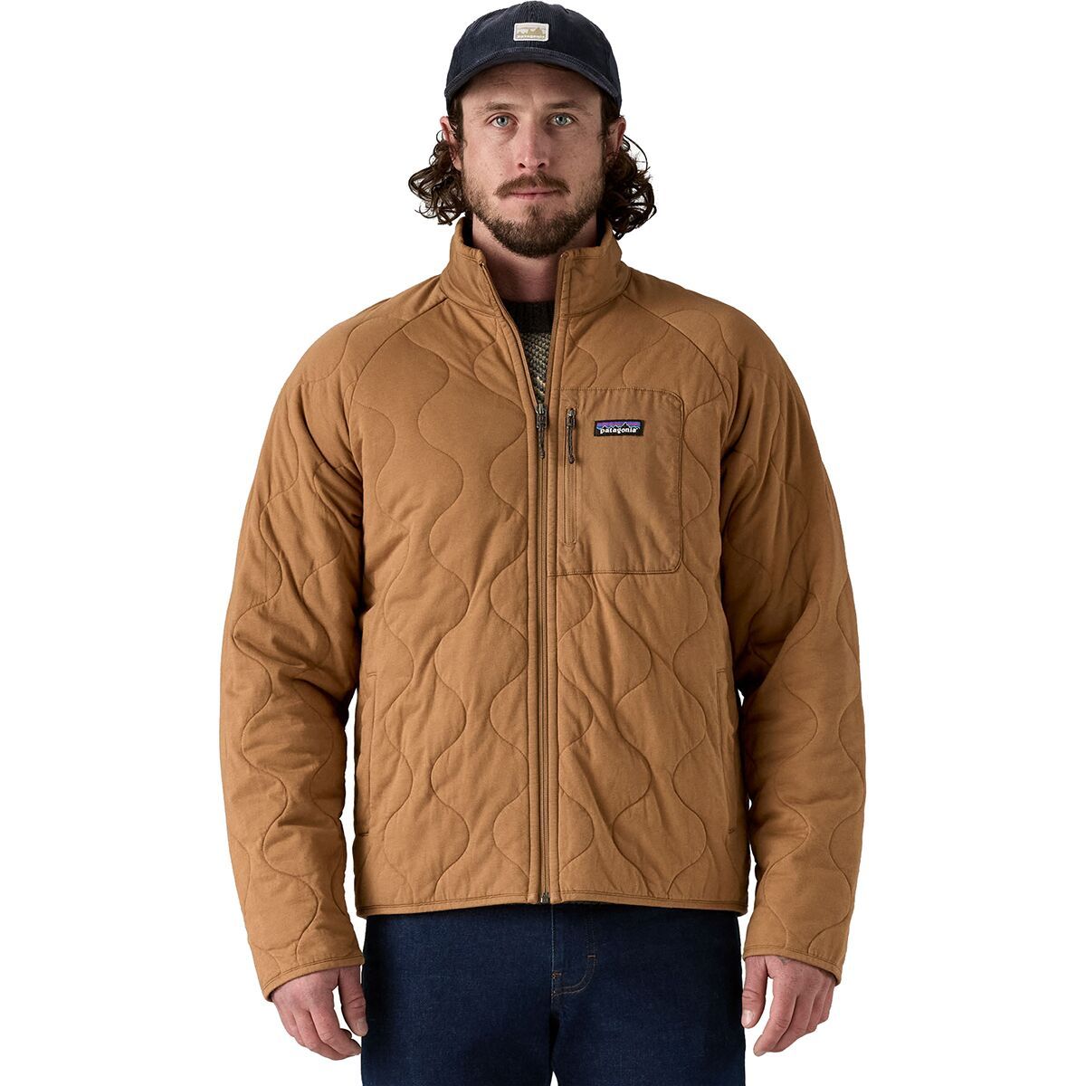 Image of Patagonia Daily Quilted Jacket - Men's Deer Brown, S