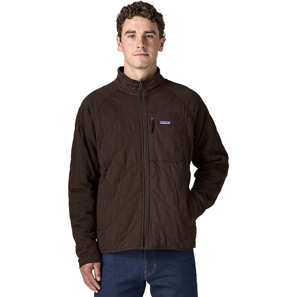 Image of Patagonia Daily Quilted Jacket - Men's Den Brown, S