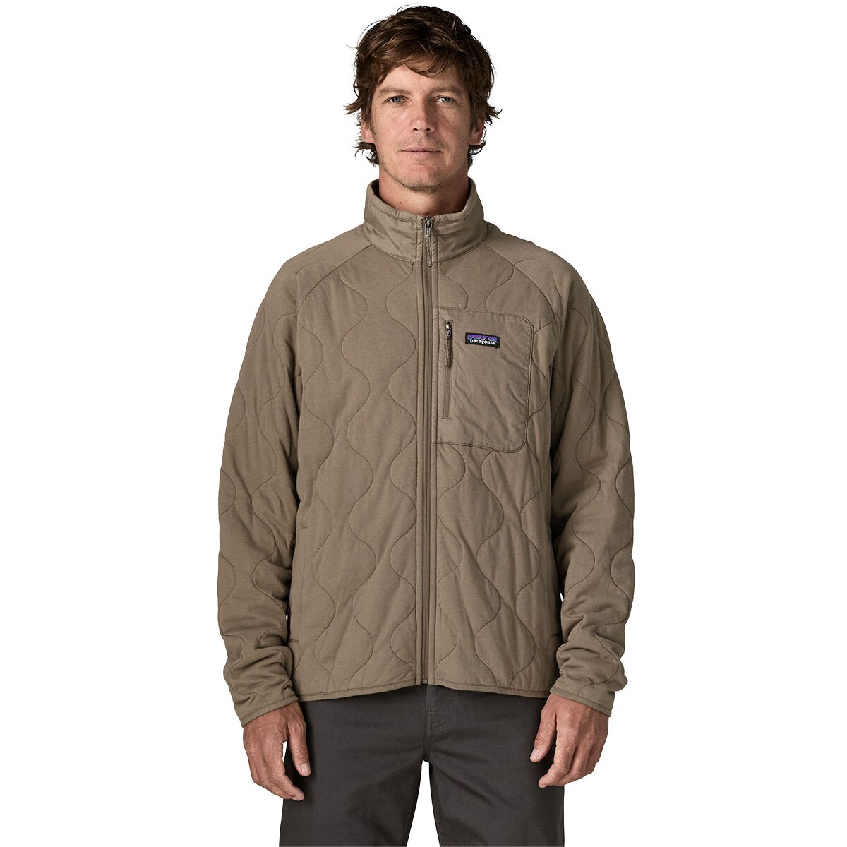 Image of Patagonia Daily Quilted Jacket - Men's Wing Grey, XXL