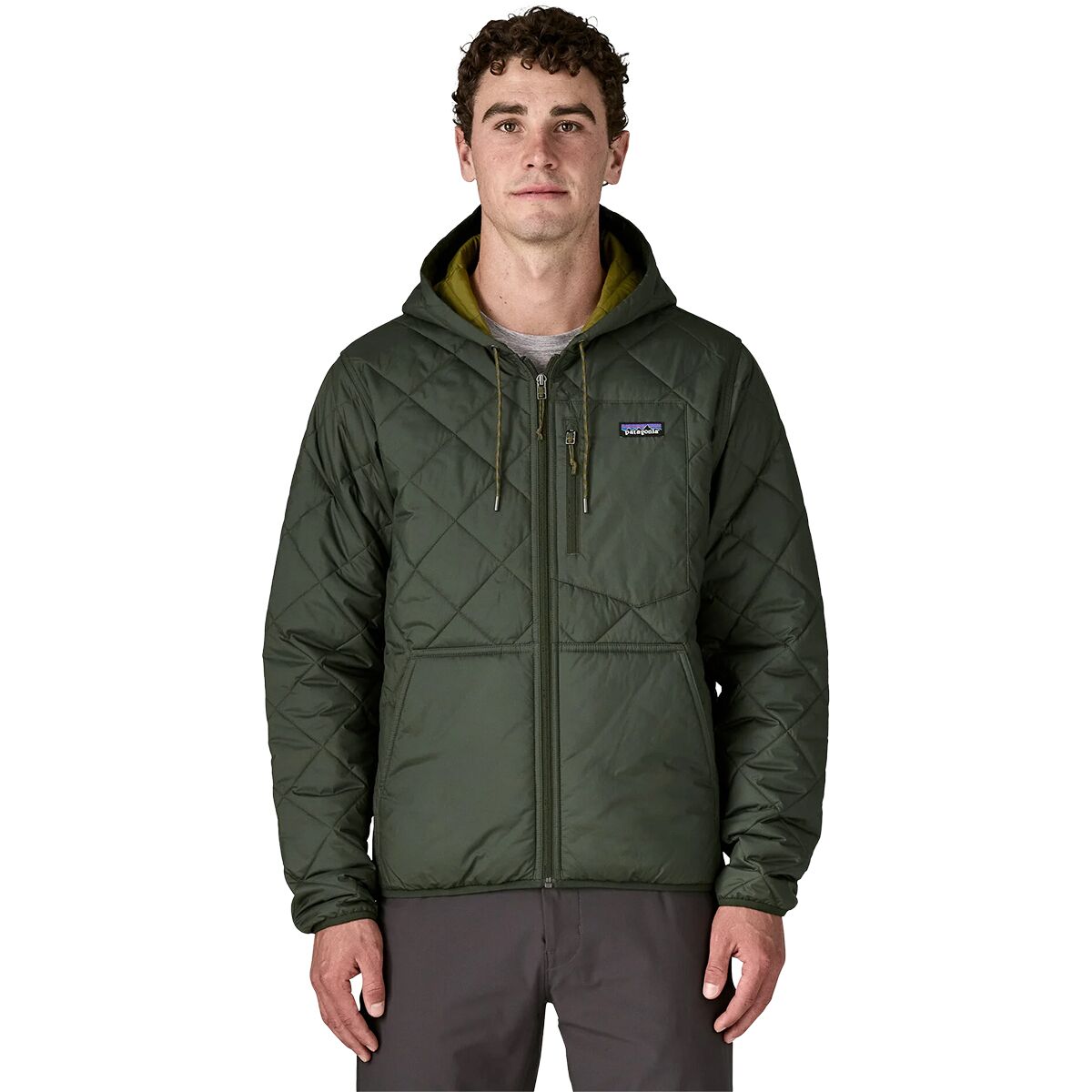 Patagonia Diamond Quilted Bomber Hooded Jacket - Men's