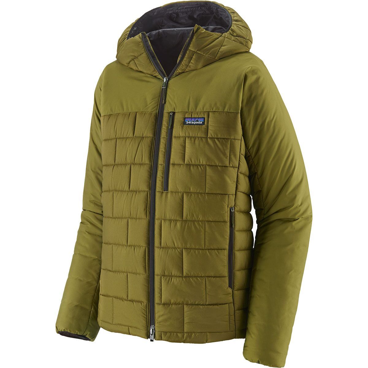 Image of Patagonia Hi-Loft Nano Puff Hooded Jacket - Men's Pond Green, XL