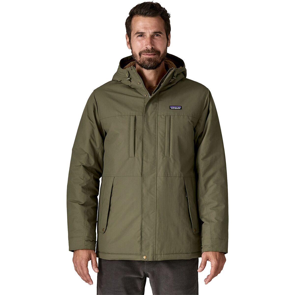 Image of Patagonia Isthmus Parka - Men's Basin Green, L
