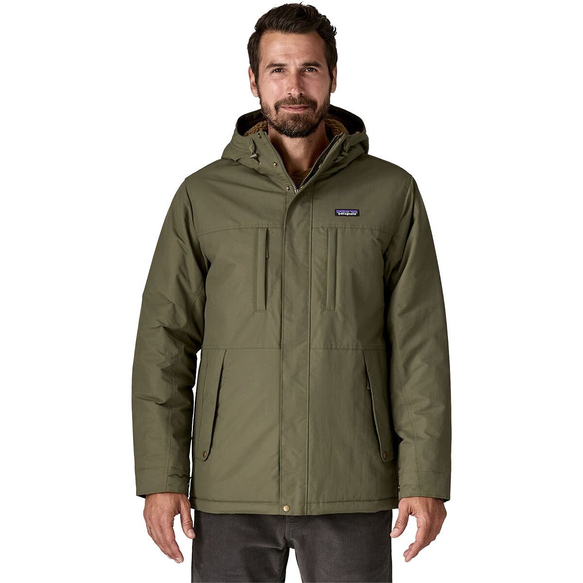 Image of Patagonia Isthmus Parka - Men's Basin Green, L