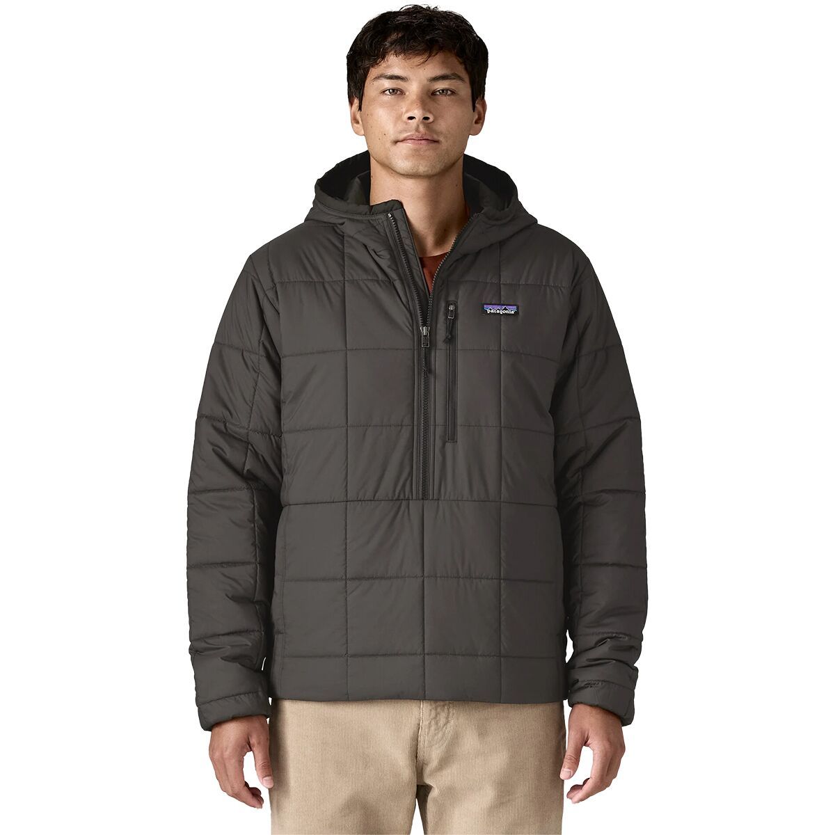 Image of Patagonia Light Gust Hooded Pullover Jacket - Men's Black, XL