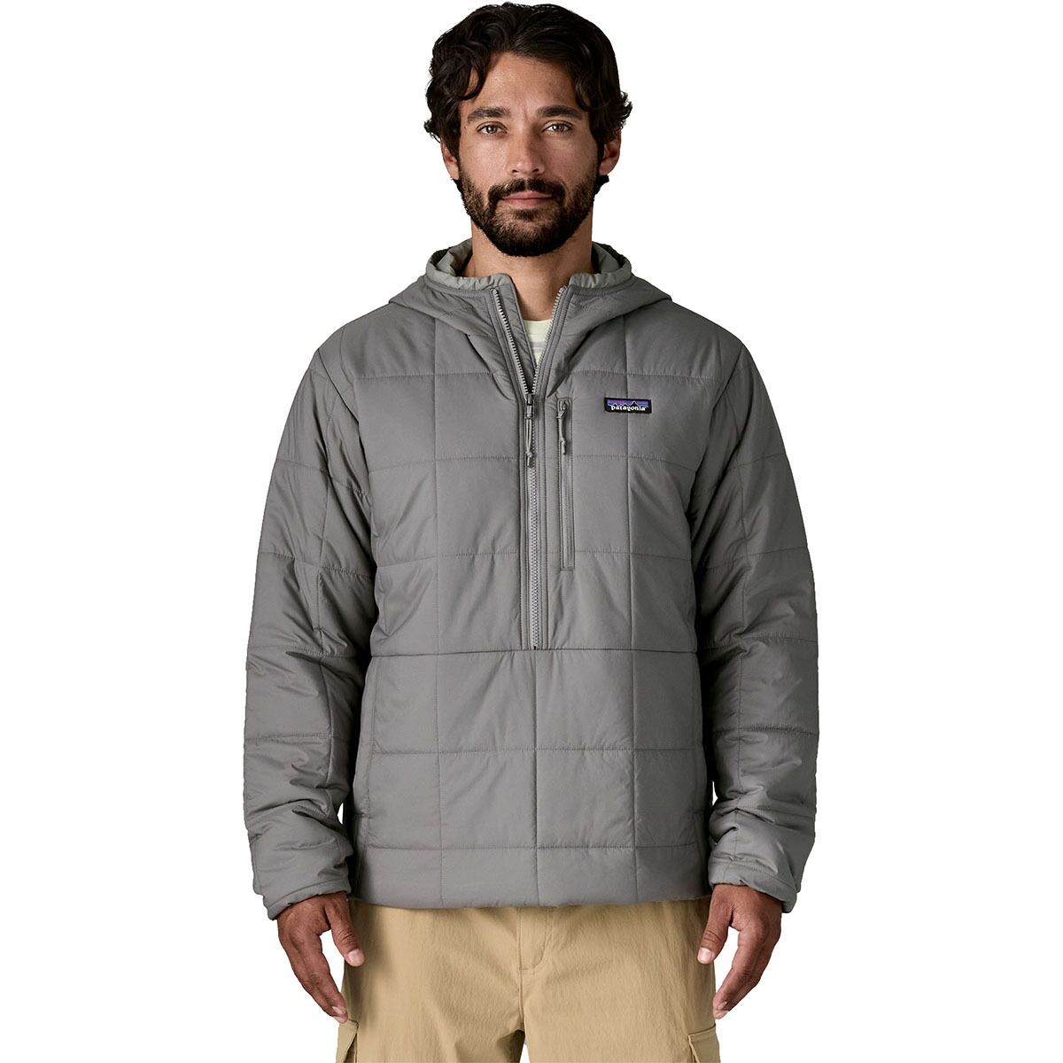 Image of Patagonia Light Gust Hooded Pullover Jacket - Men's Noble Grey, XL