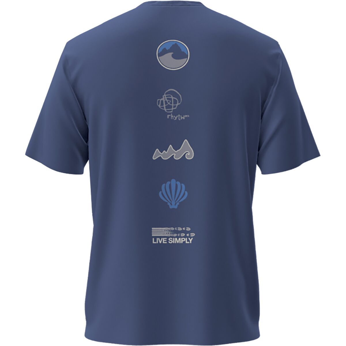 Image of Patagonia Long Way Round Organic T-Shirt - Men's Current Blue, XXL