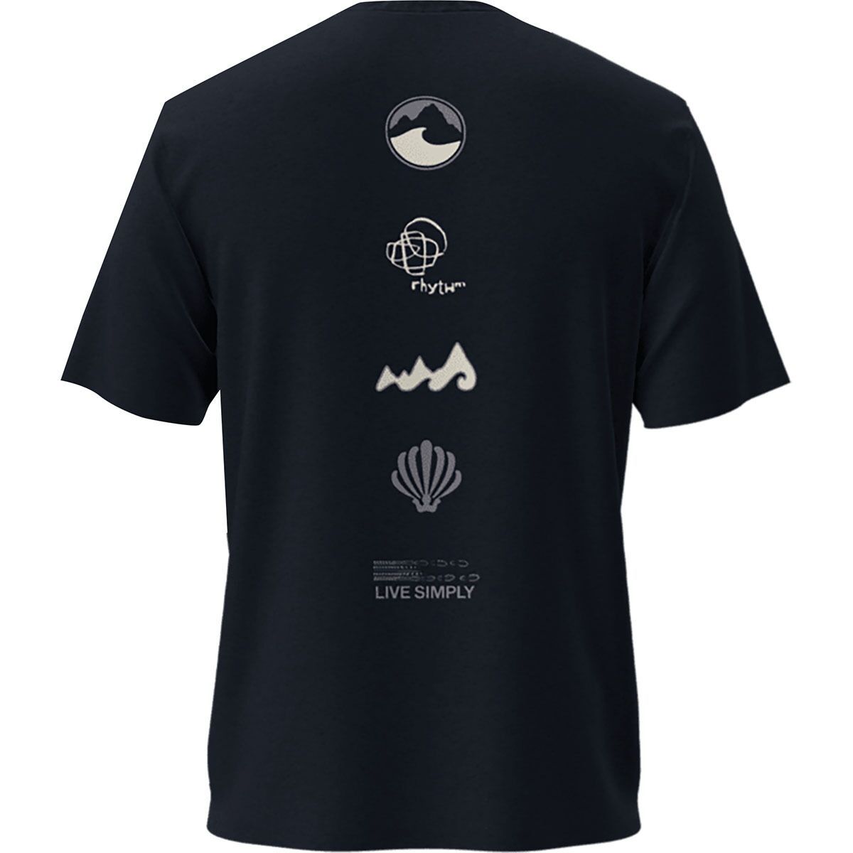 Image of Patagonia Long Way Round Organic T-Shirt - Men's Ink Black, L
