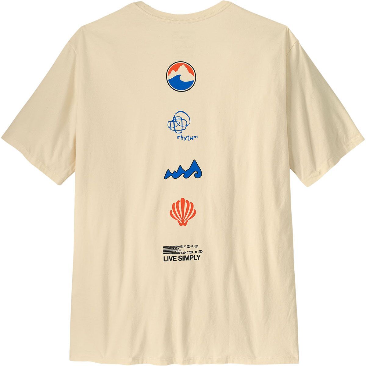 Image of Patagonia Long Way Round Organic T-Shirt - Men's Undyed Natural, S