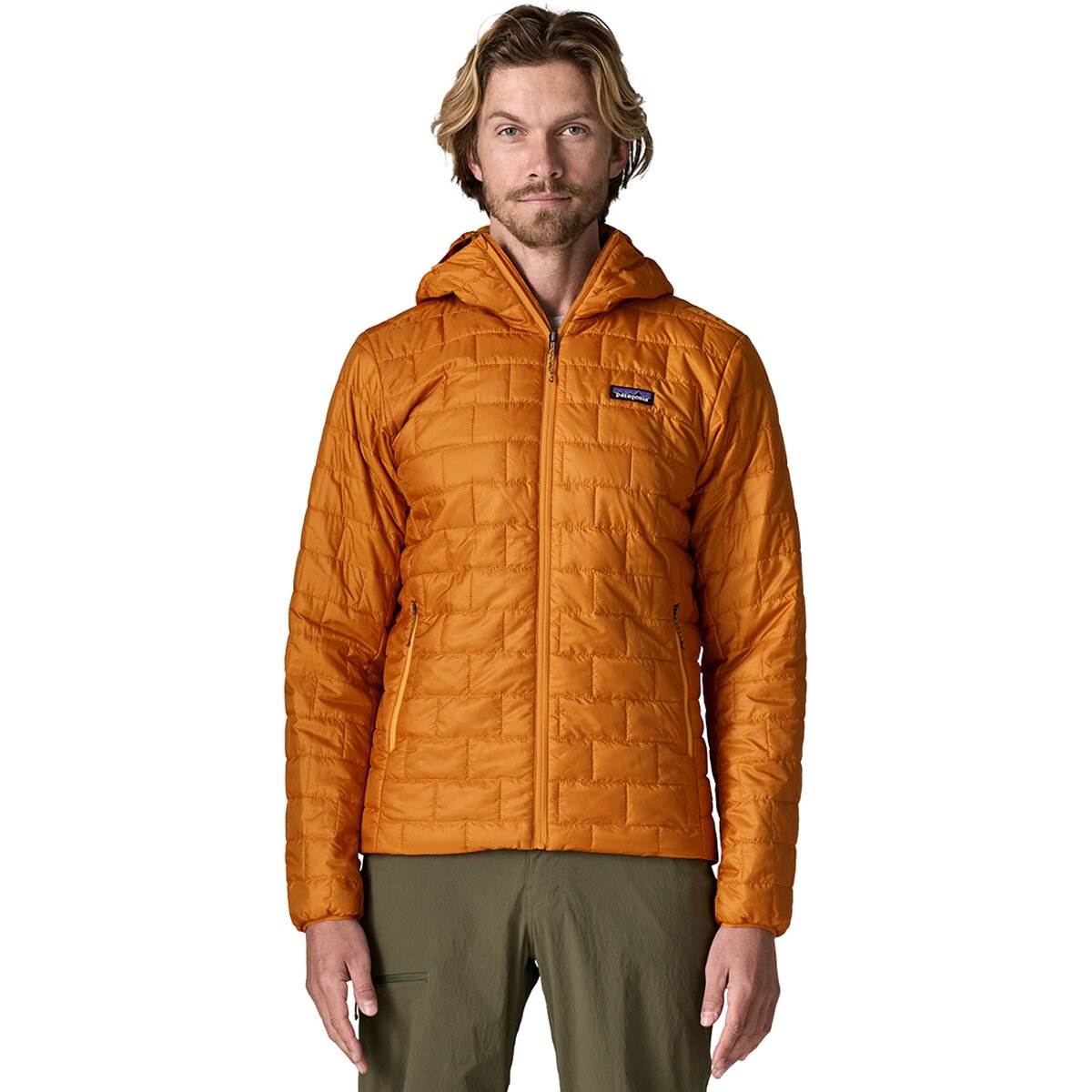 Image of Patagonia Nano Puff Insulated Hoodie - Men's Autumn Orange, XXL