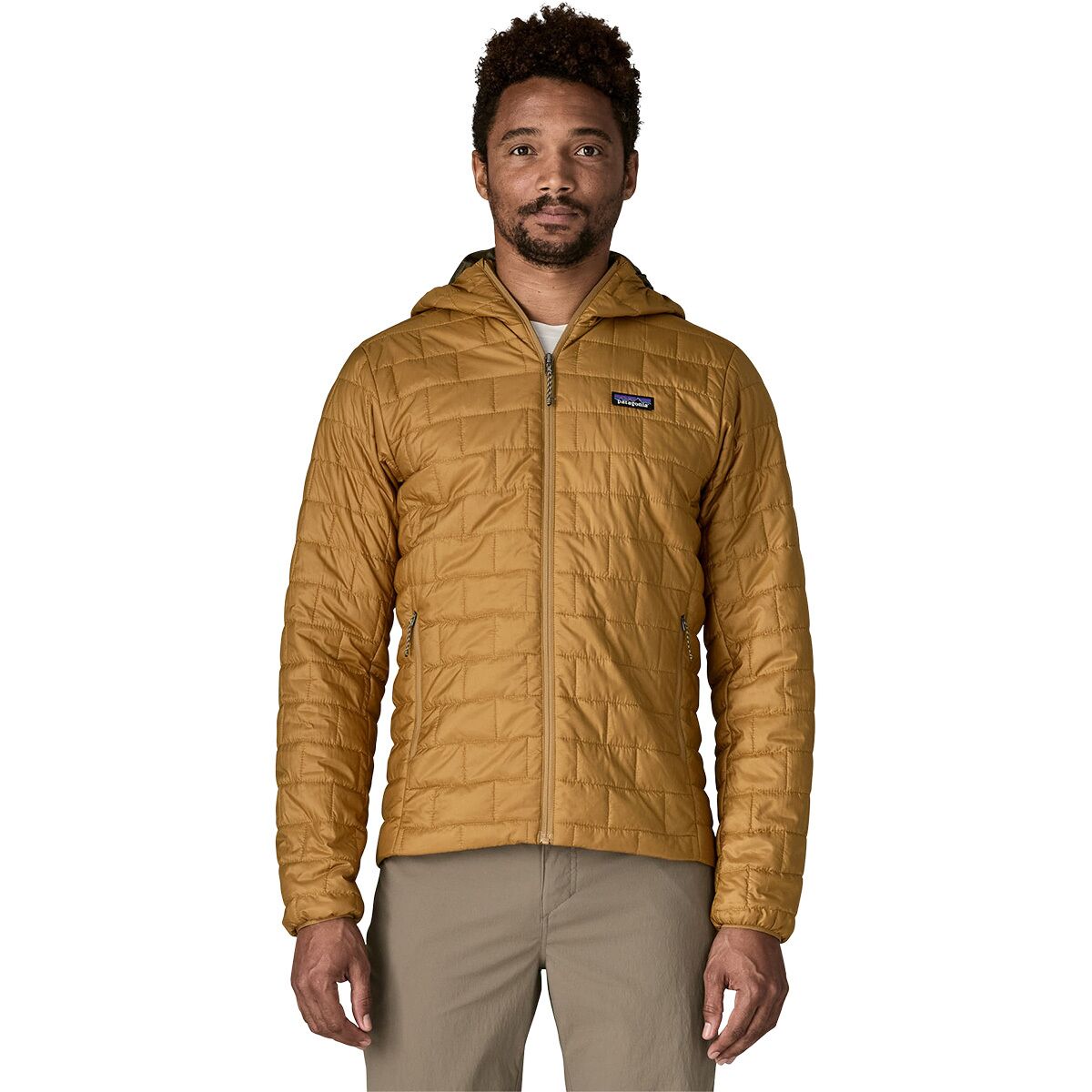 Image of Patagonia Nano Puff Insulated Hoodie - Men's Bobcat Brown, XL