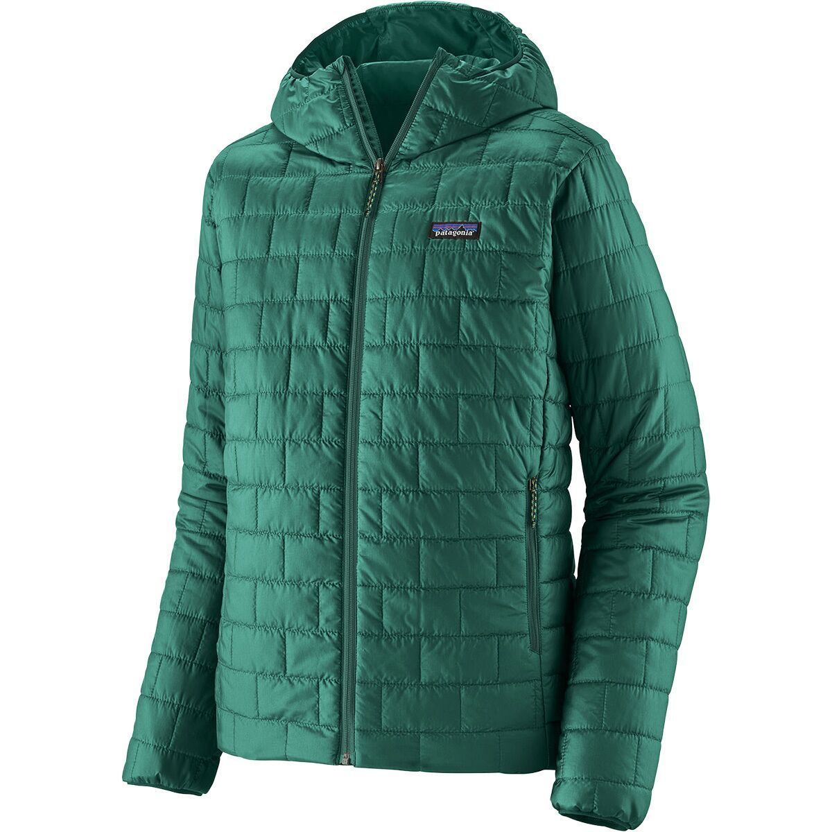 Image of Patagonia Nano Puff Hooded Insulated Jacket - Men's Gem Green, M