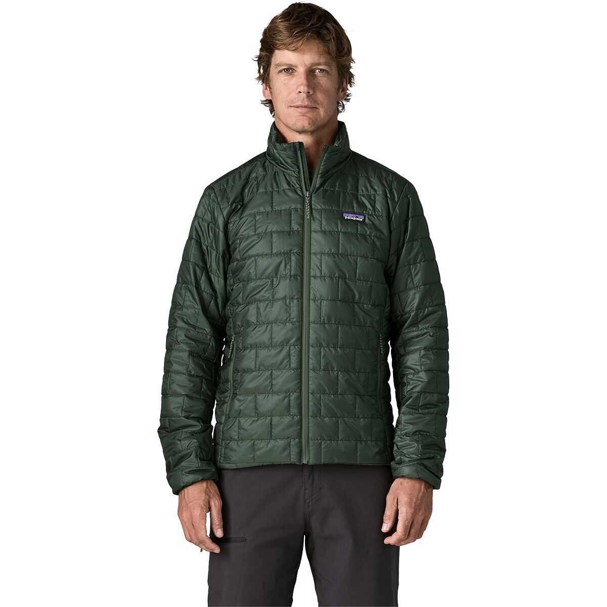 Image of Patagonia Nano Puff Insulated Jacket - Men's Treeline Green, XL