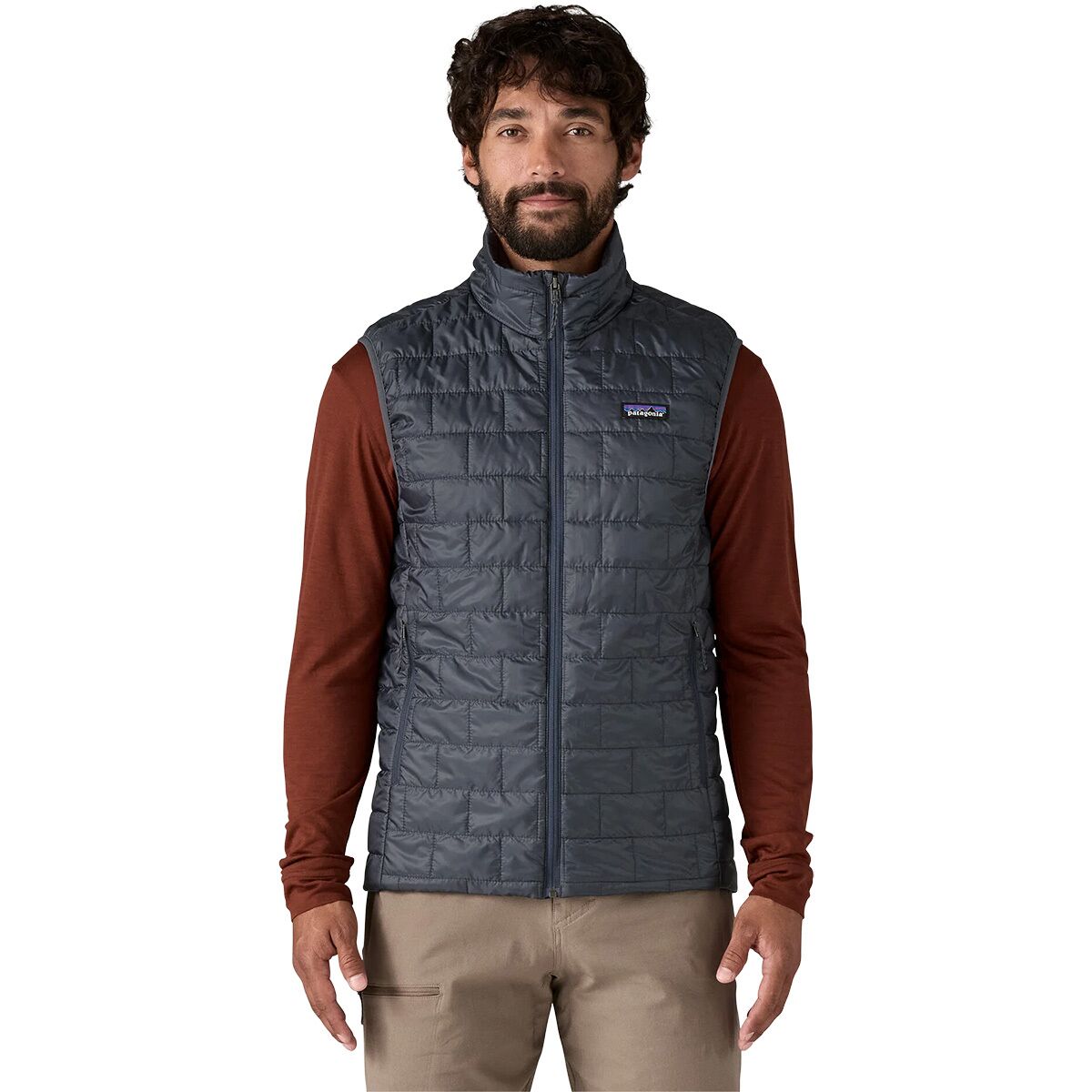 Image of Patagonia Nano Puff Vest - Men's Smolder Blue, S