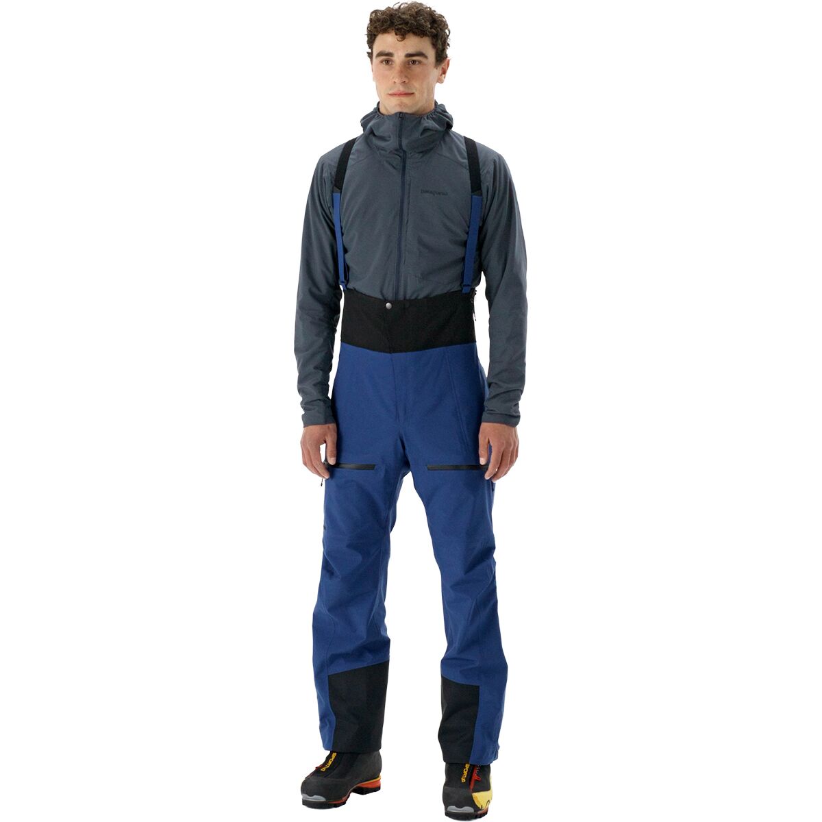 Image of Patagonia Pluma PRO Bib Pant - Men's Clement Blue, L