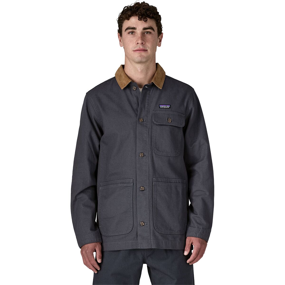 Image of Patagonia Point Reyes Canvas Jacket - Men's Smolder Blue, S