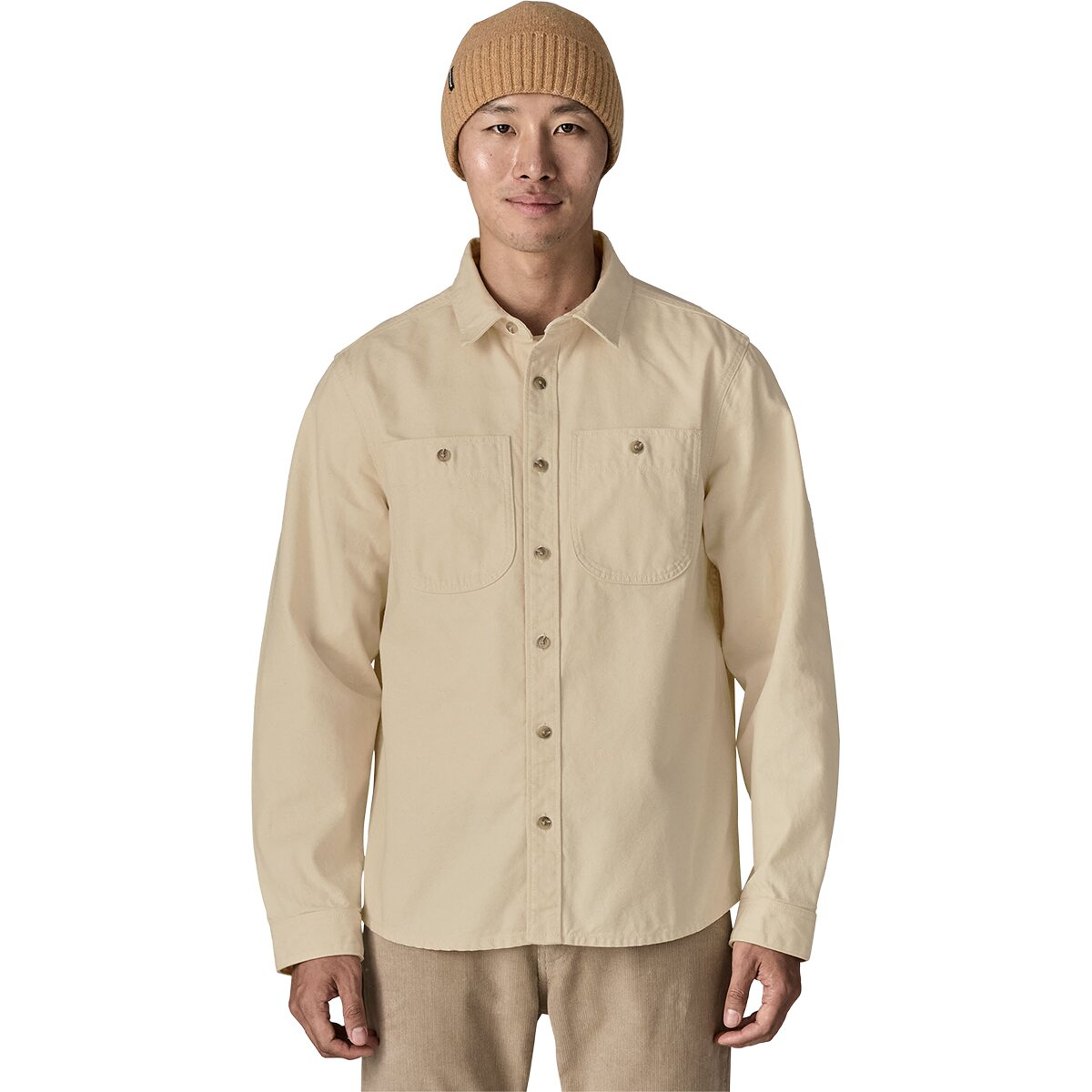 Image of Patagonia Point Reyes Canvas Shirt - Men's Undyed Natural, M