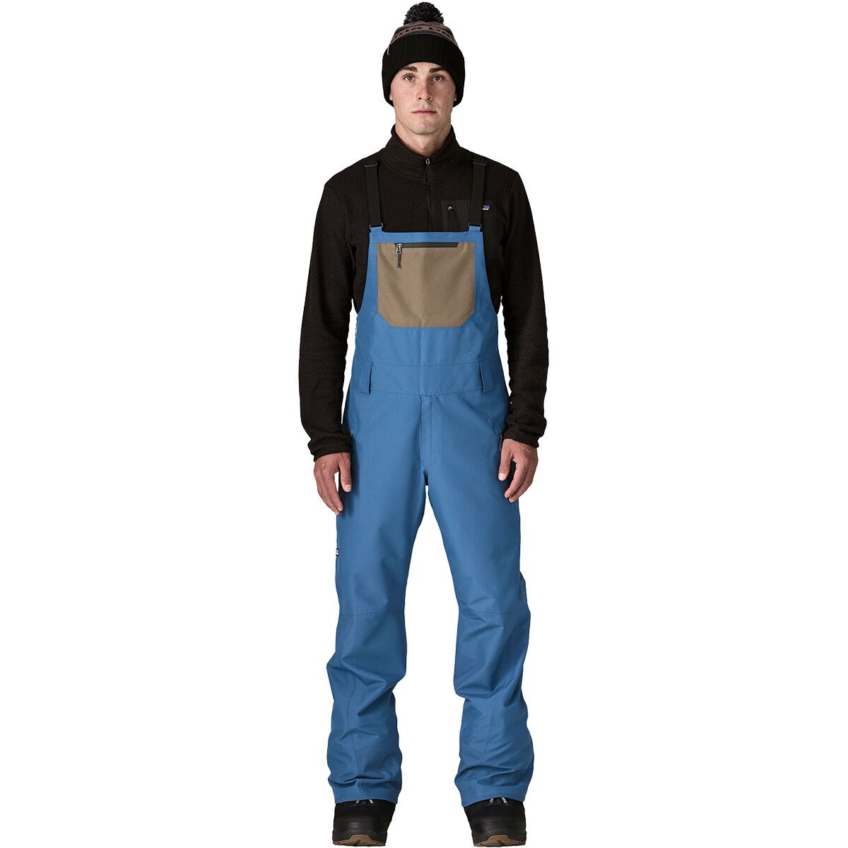 Image of Patagonia Powder Town Bib Pant - Men's Clement Blue, S/Reg