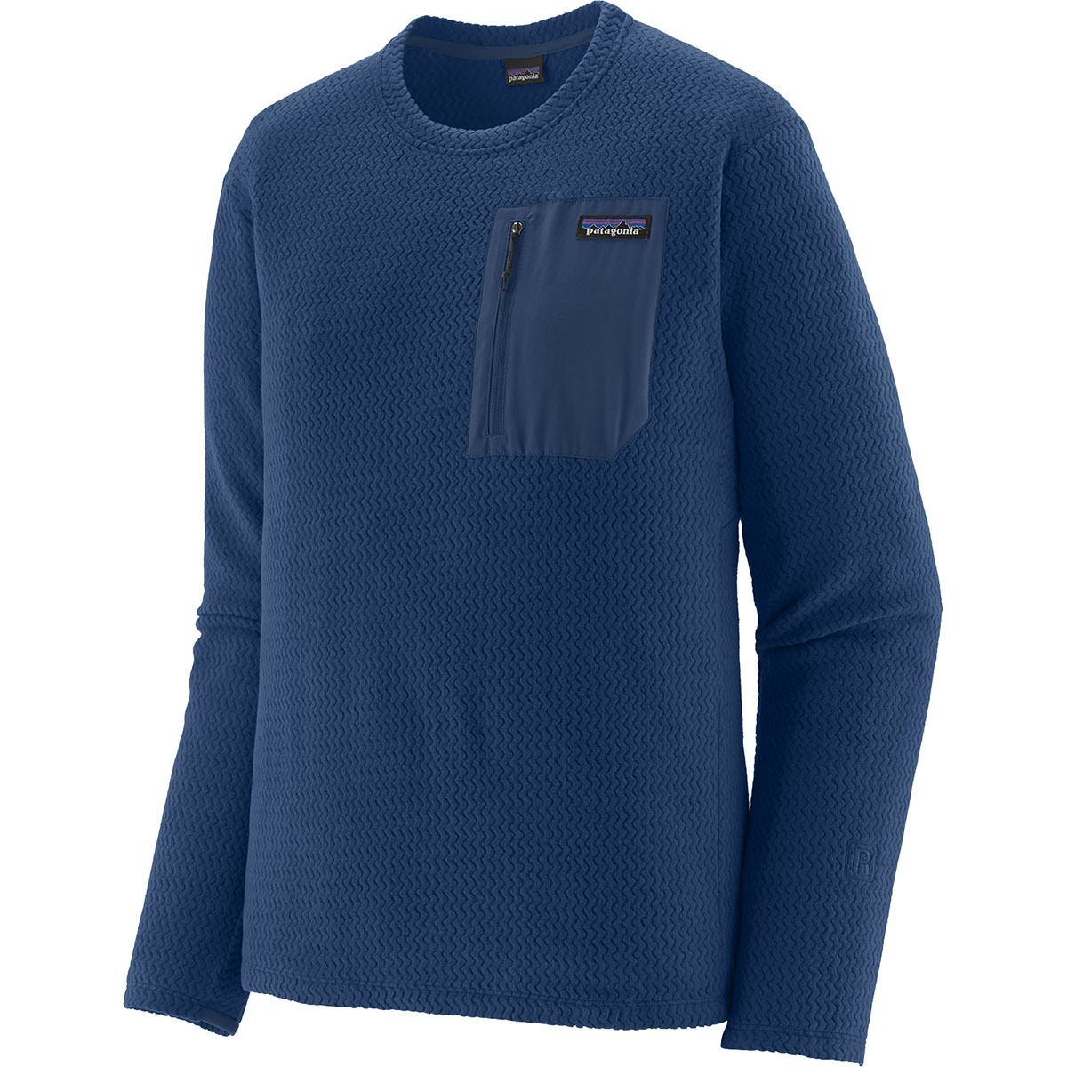 Image of Patagonia R1 Air Crew Top - Men's Clement Blue, XL