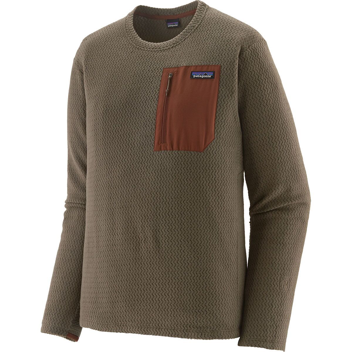 Image of Patagonia R1 Air Crew Top - Men's Marlow Brown, M