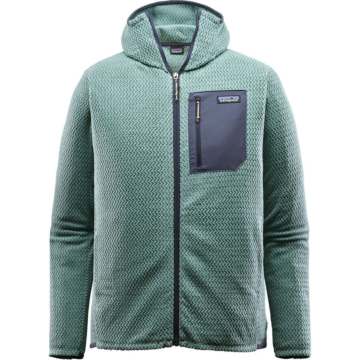 Image of Patagonia R1 Air Full-Zip Hooded Jacket - Men's Blue Sage, M