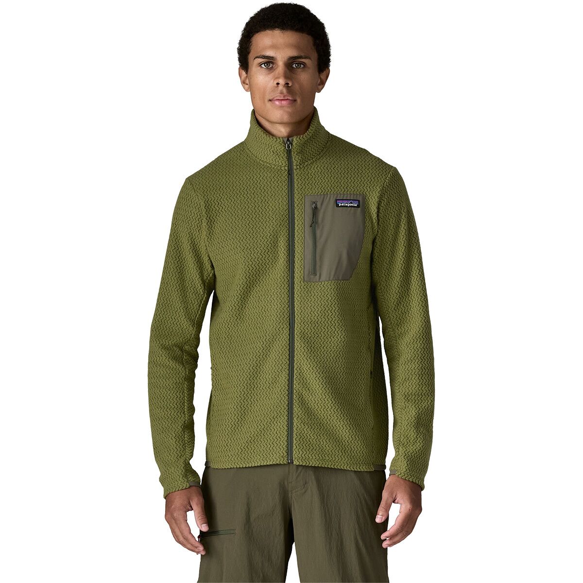 Image of Patagonia R1 Air Jacket - Men's Caper Green, L