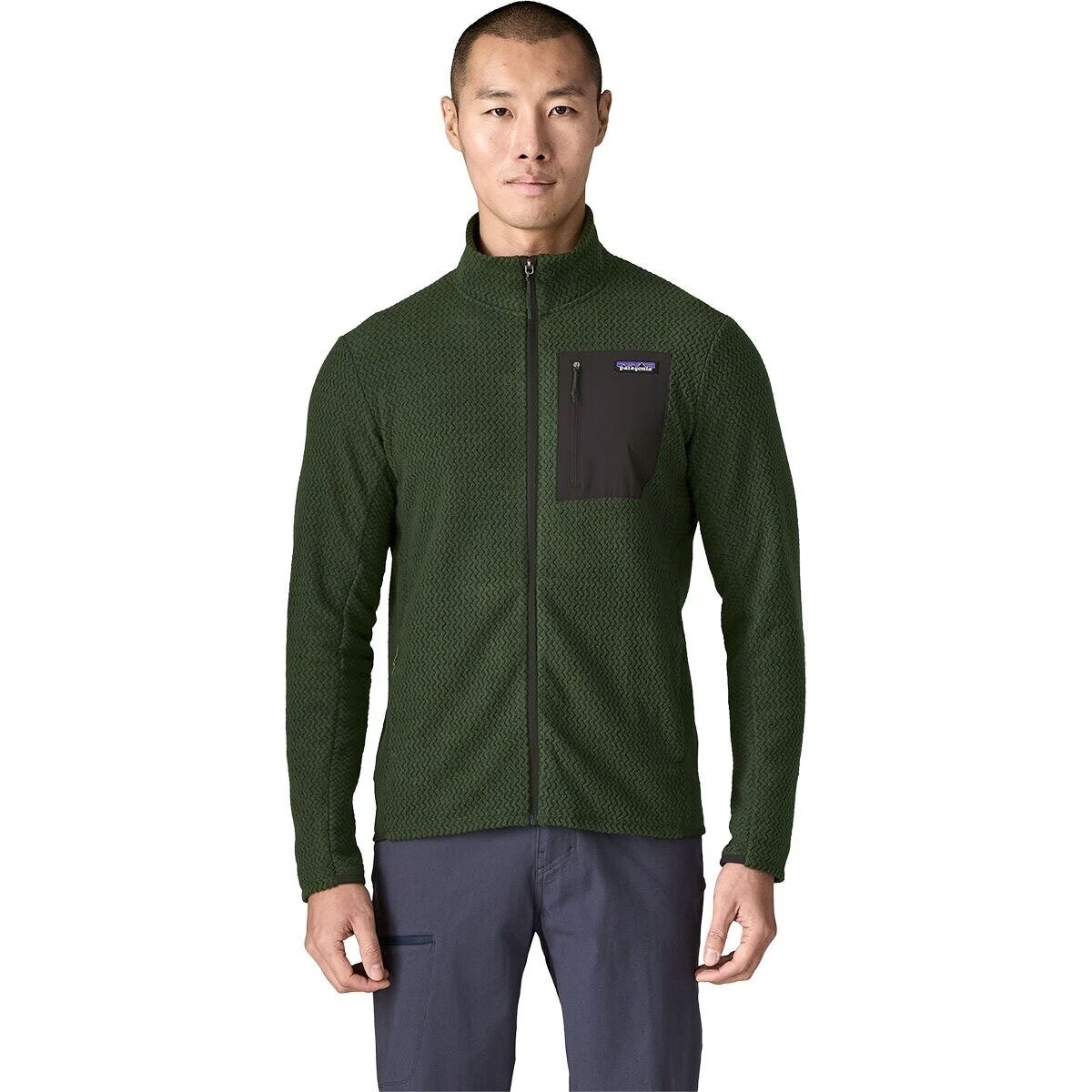 Image of Patagonia R1 Air Jacket - Men's Treeline Green, XL