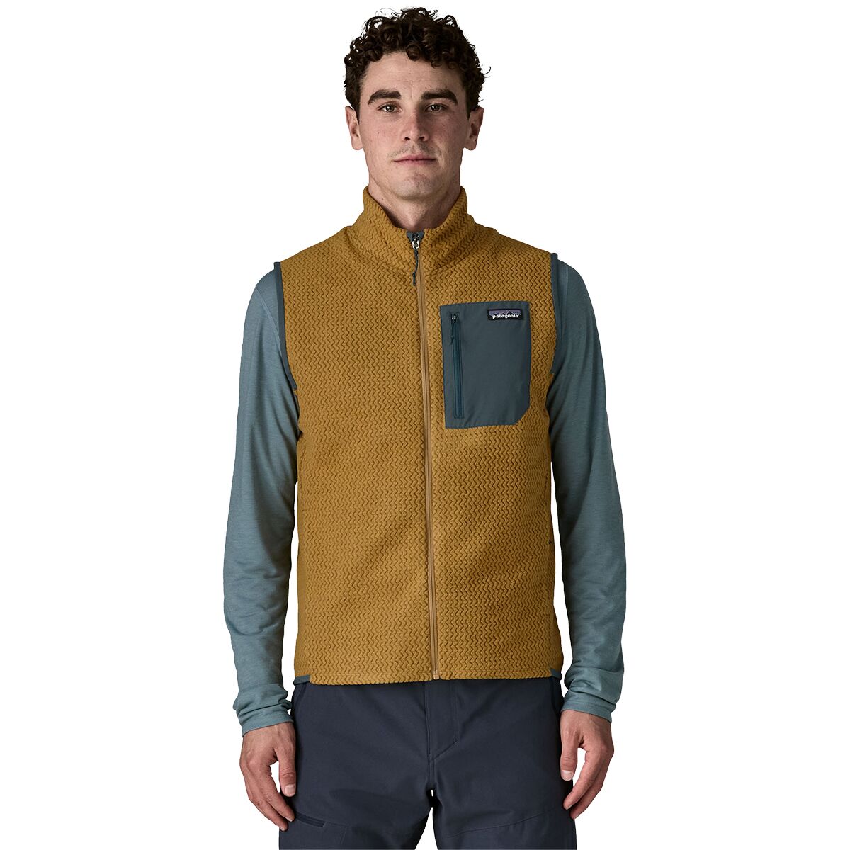 Image of Patagonia R1 Air Vest - Men's Bobcat Brown, M