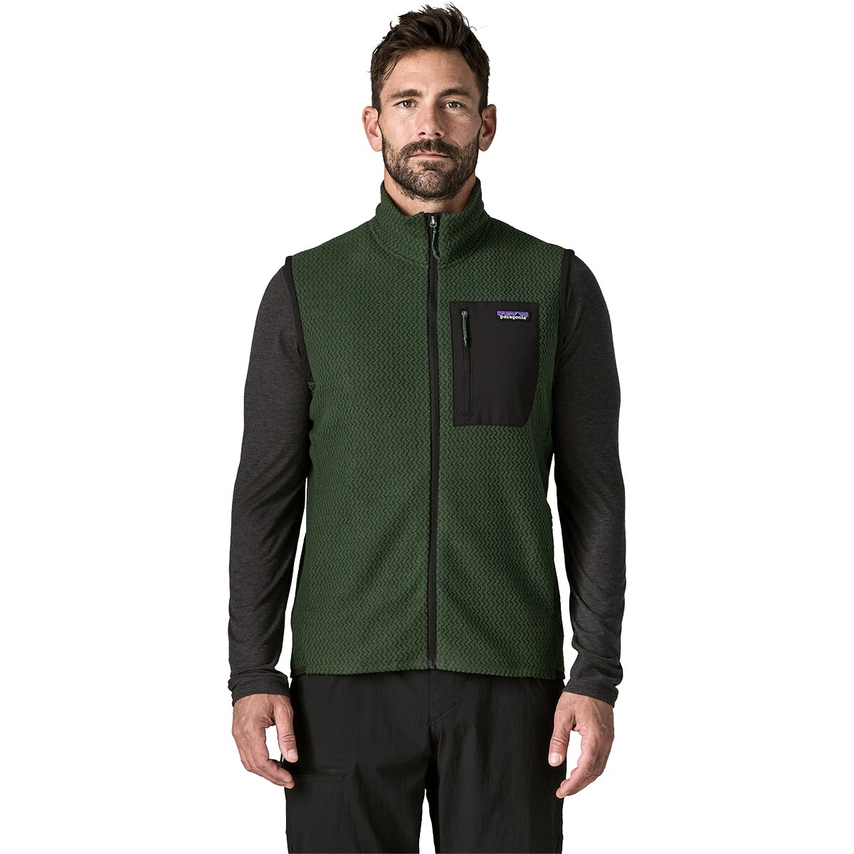 Image of Patagonia R1 Air Vest - Men's Treeline Green, XL